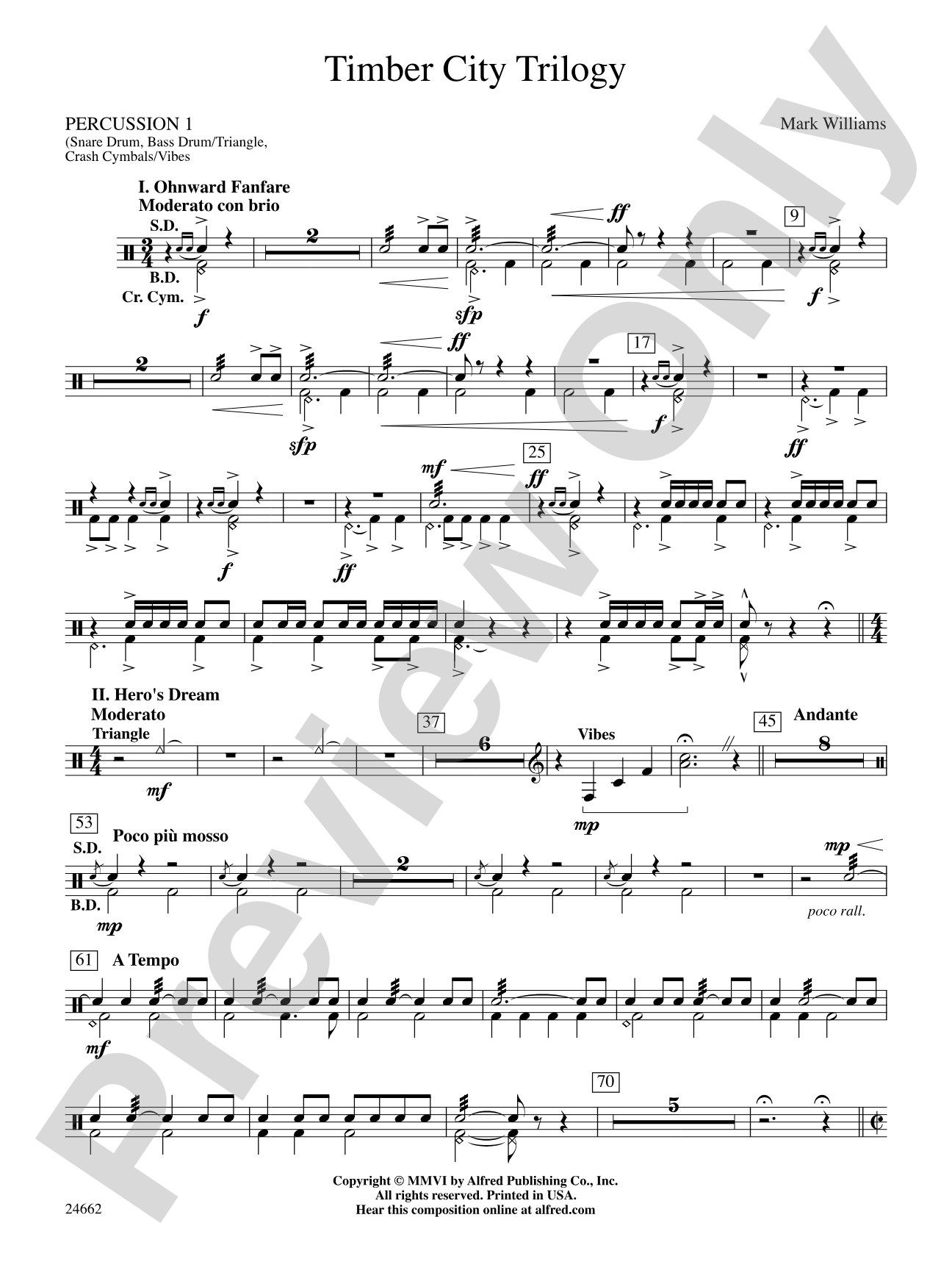 Timber City Trilogy: 1st Percussion