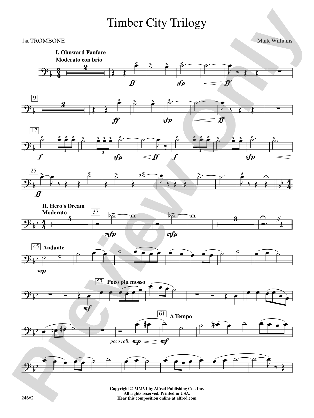 Timber City Trilogy: 1st Trombone