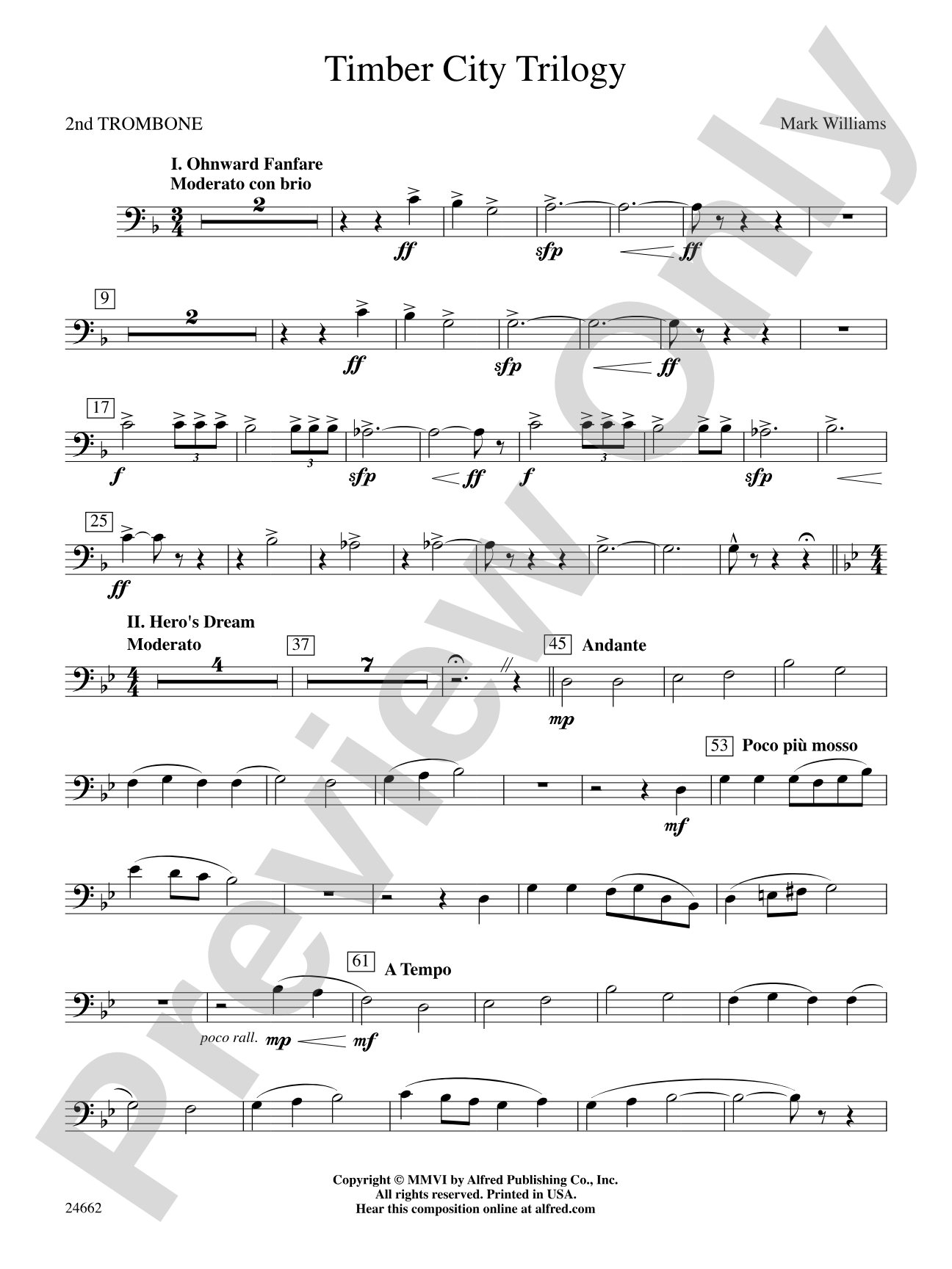 Timber City Trilogy: 2nd Trombone