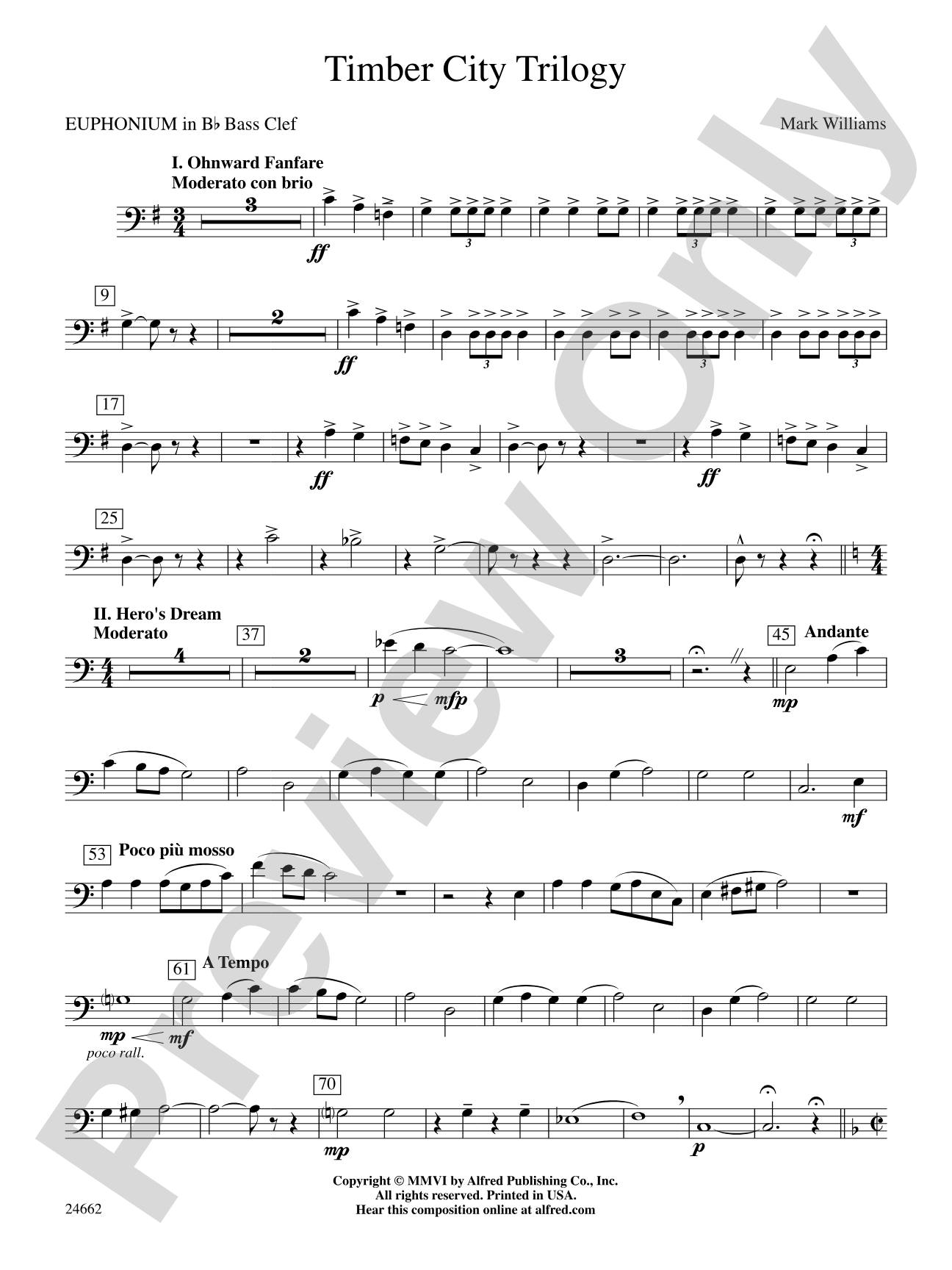 Timber City Trilogy: (wp) B-flat Baritone B.C.