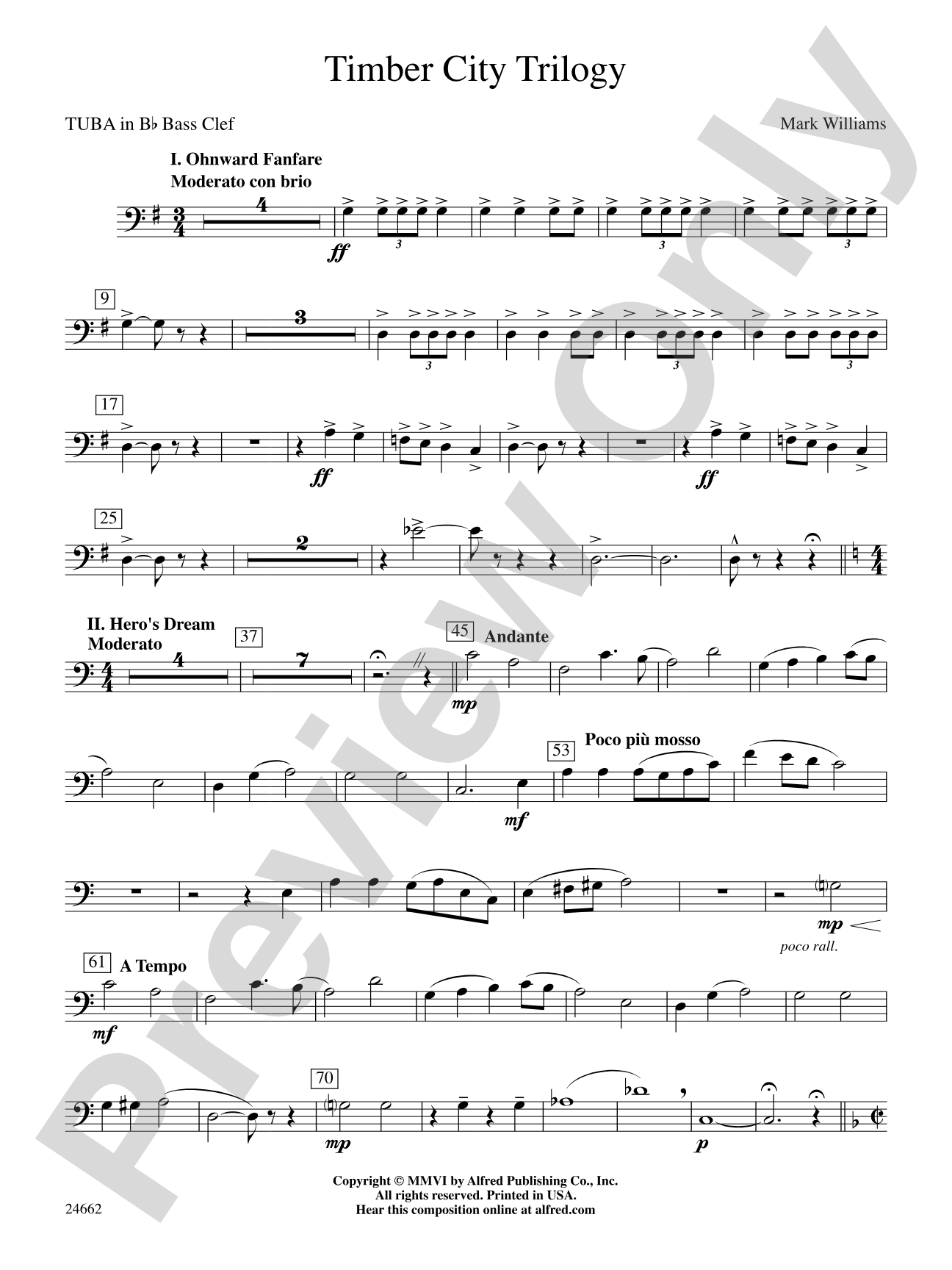 Timber City Trilogy: (wp) B-flat Tuba B.C.