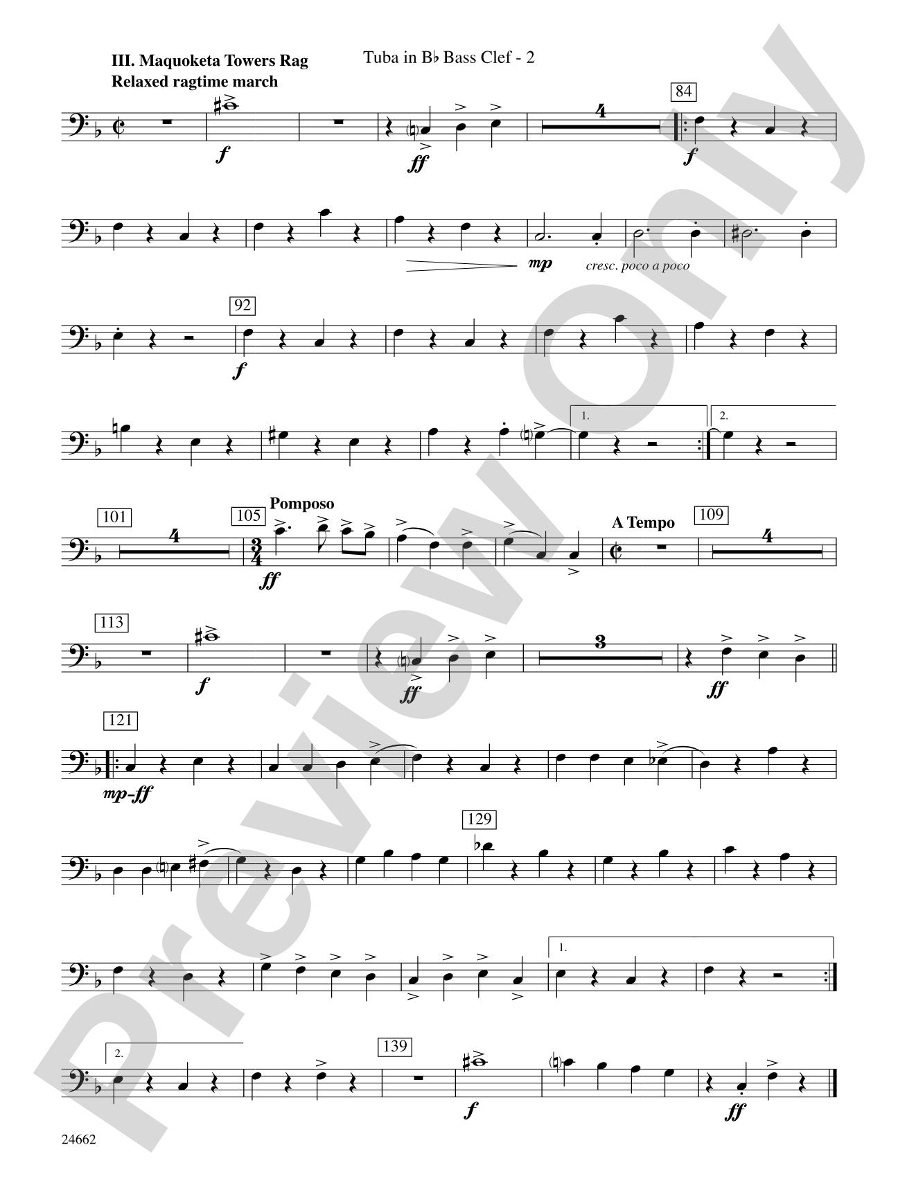 Timber City Trilogy: (wp) B-flat Tuba B.C.