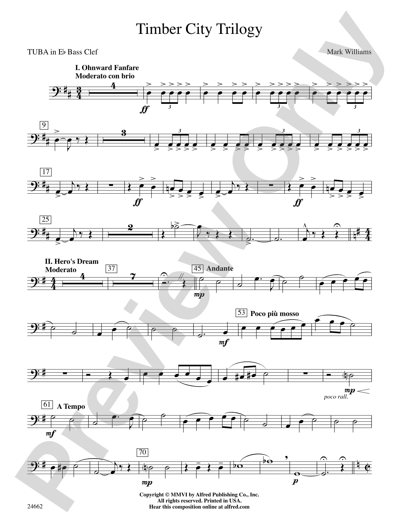 Timber City Trilogy: (wp) E-flat Tuba B.C.
