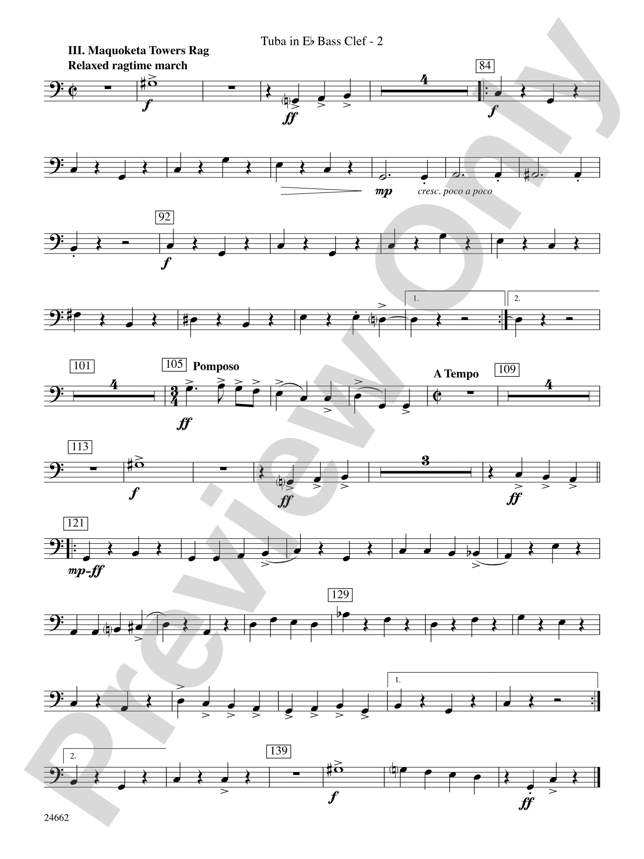 Timber City Trilogy: (wp) E-flat Tuba B.C.