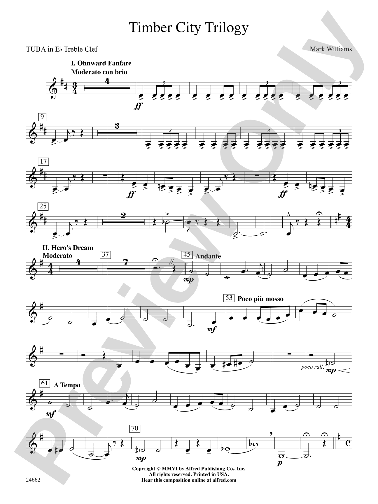 Timber City Trilogy: (wp) E-flat Tuba T.C.