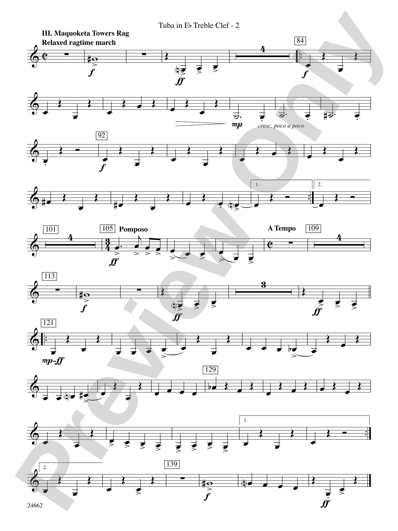 Timber City Trilogy: (wp) E-flat Tuba T.C.