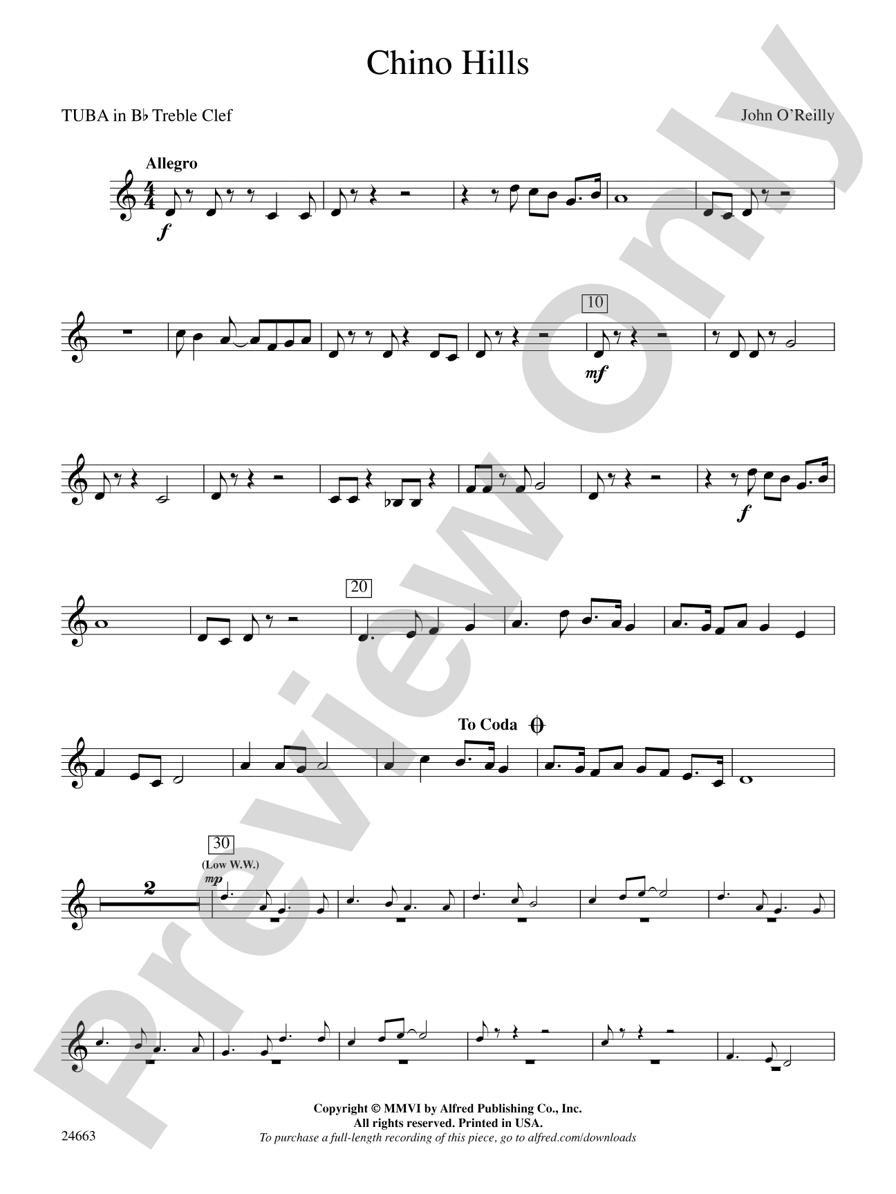 Chino Hills: (wp) B-flat Tuba T.C.