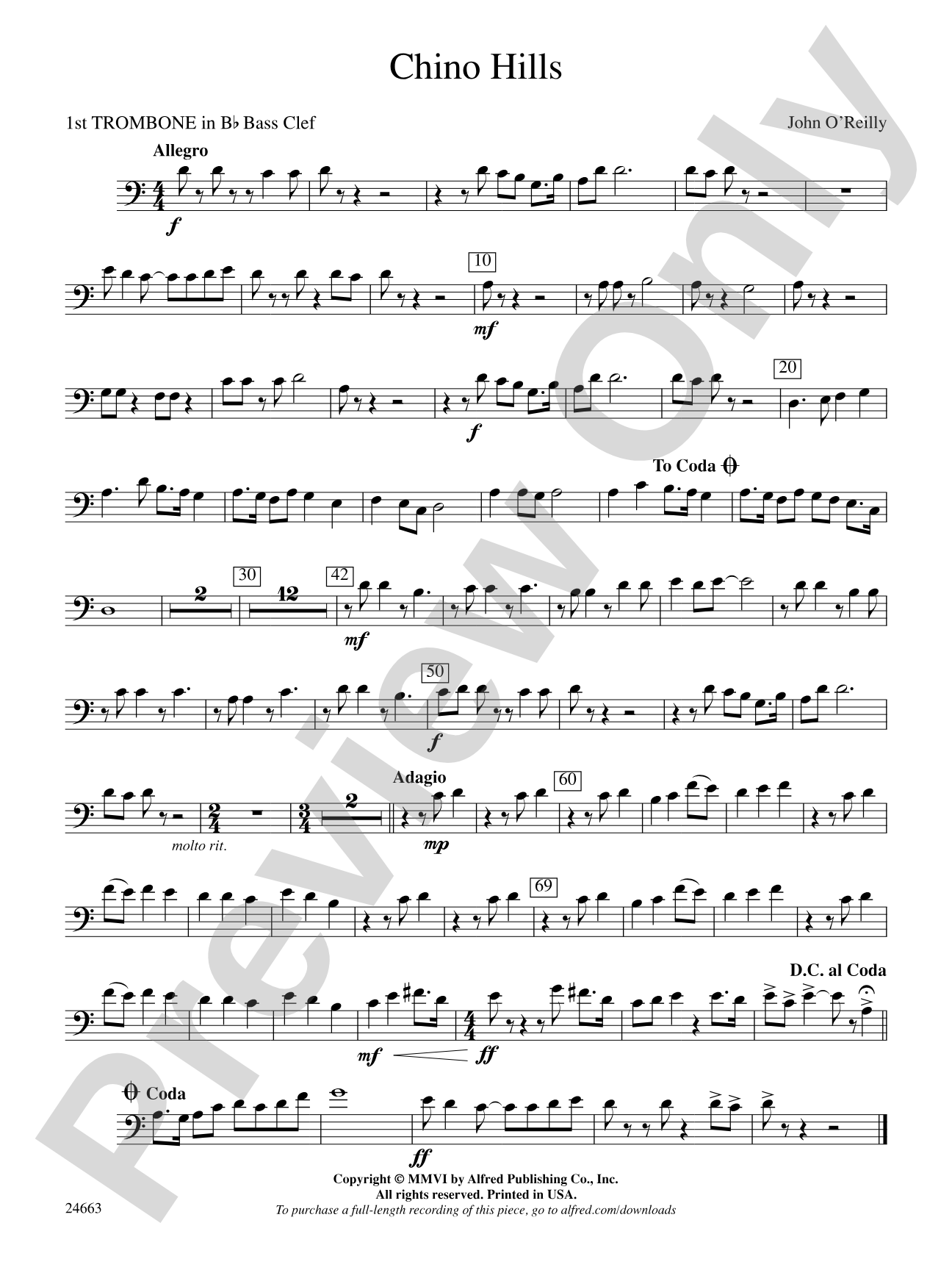 Chino Hills: (wp) 1st B-flat Trombone B.C.