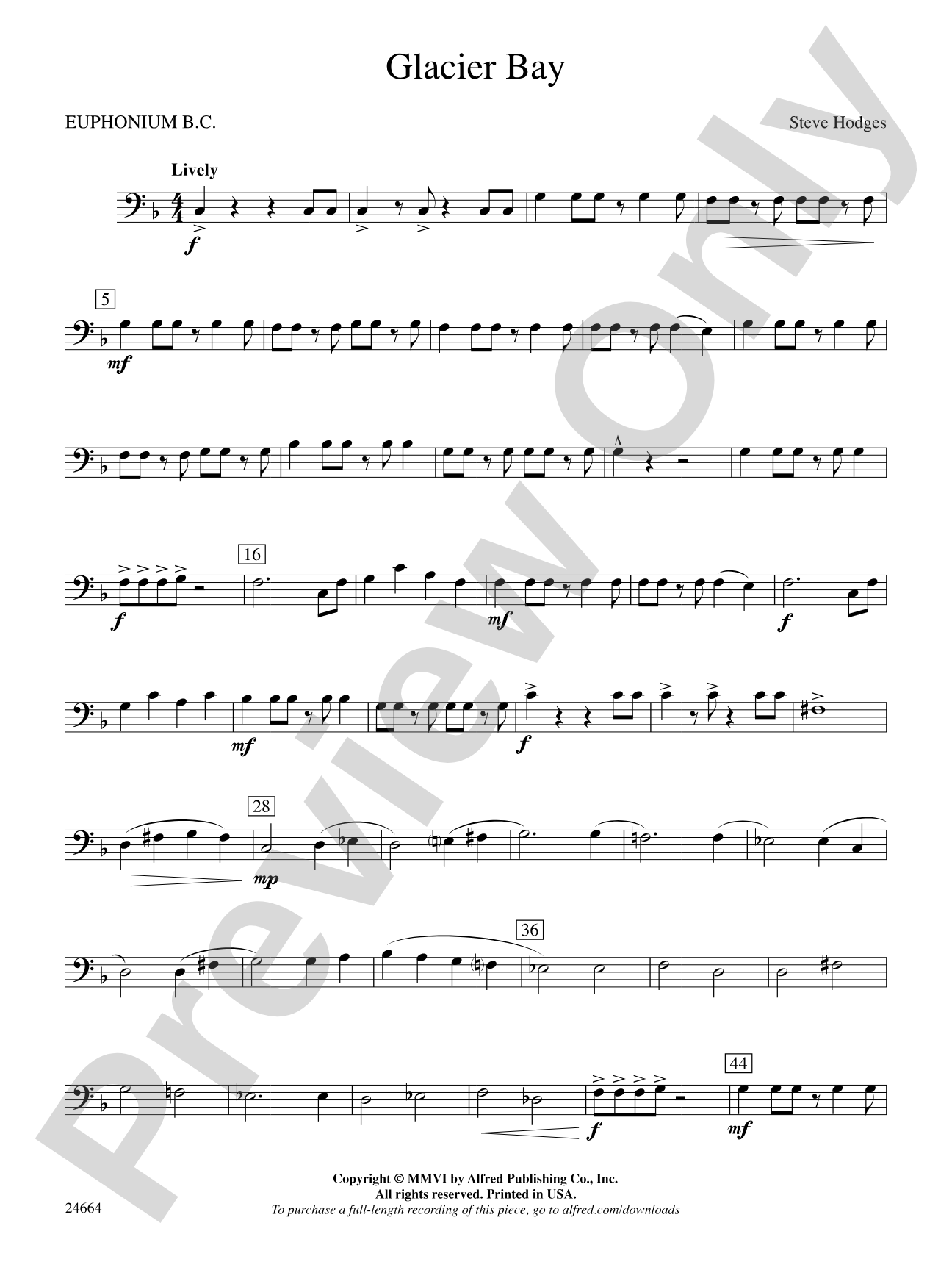 Glacier Bay: Baritone B.C.