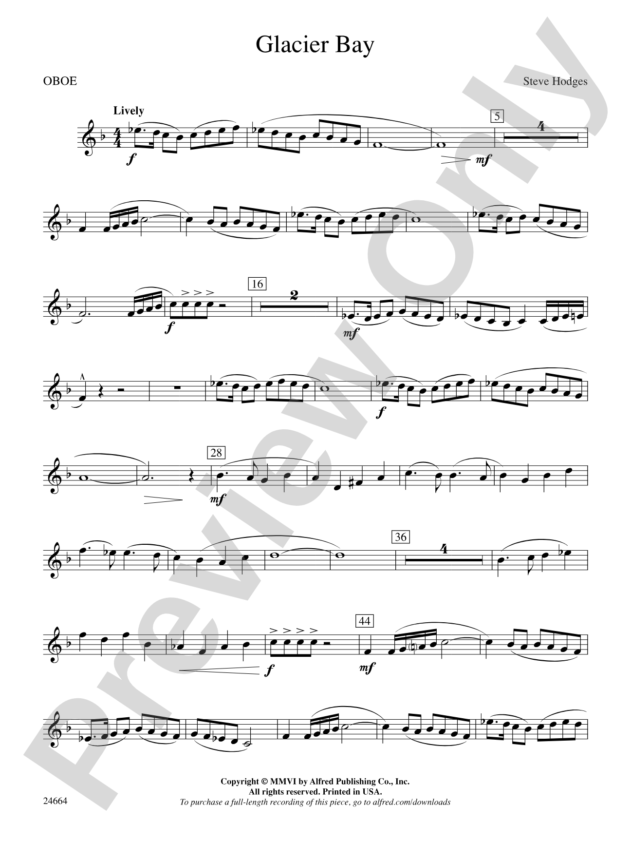 Glacier Bay: Oboe