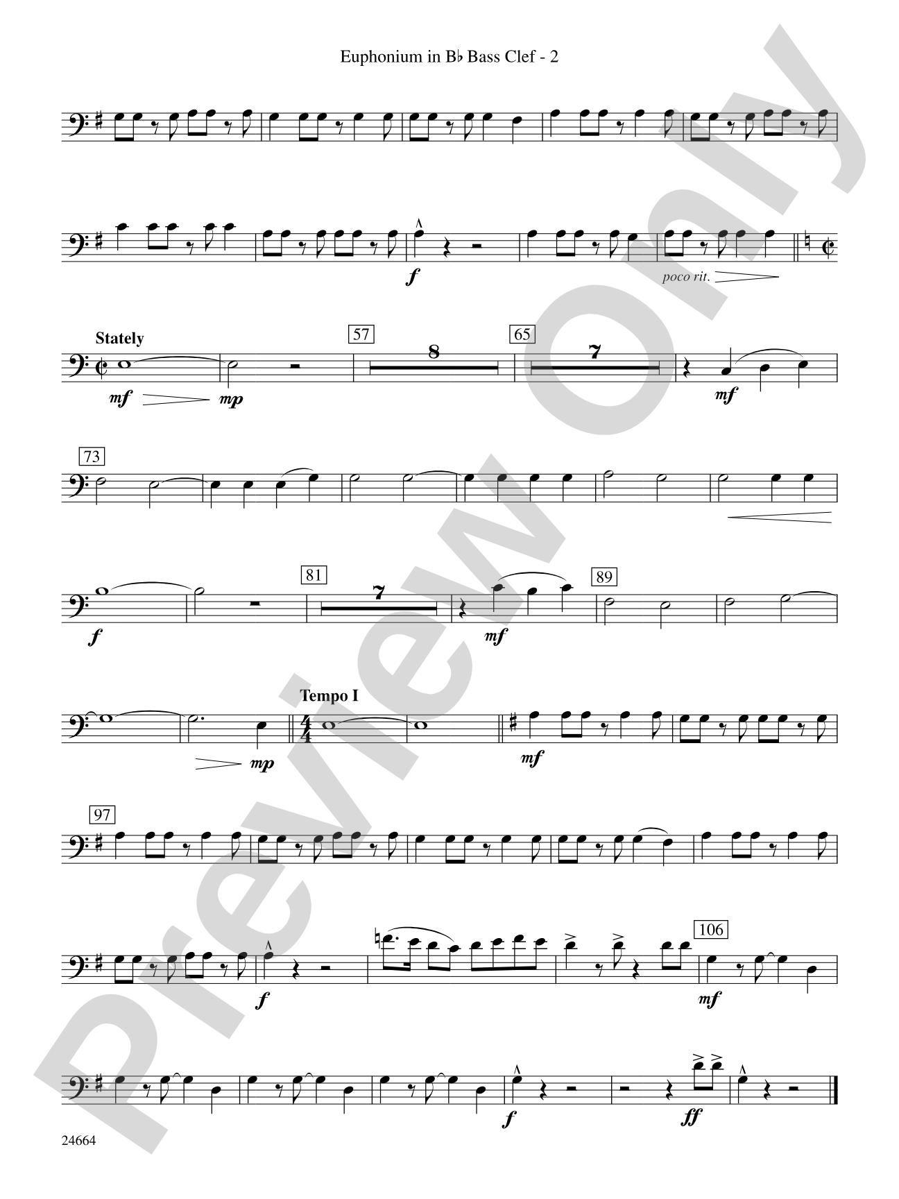 Glacier Bay: (wp) B-flat Baritone B.C.