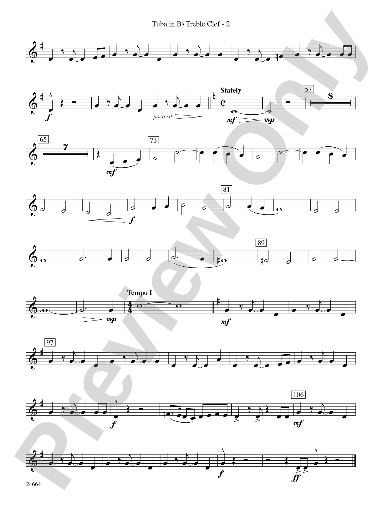Glacier Bay: (wp) B-flat Tuba T.C.