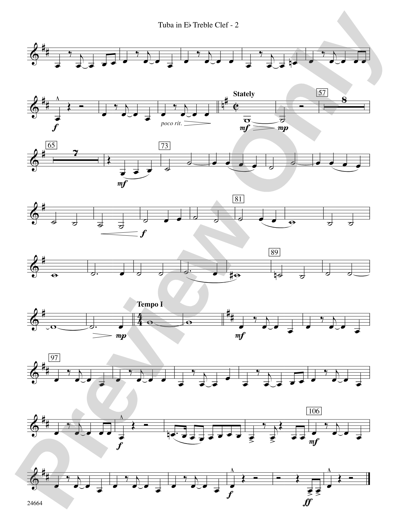 Glacier Bay: (wp) E-flat Tuba T.C.