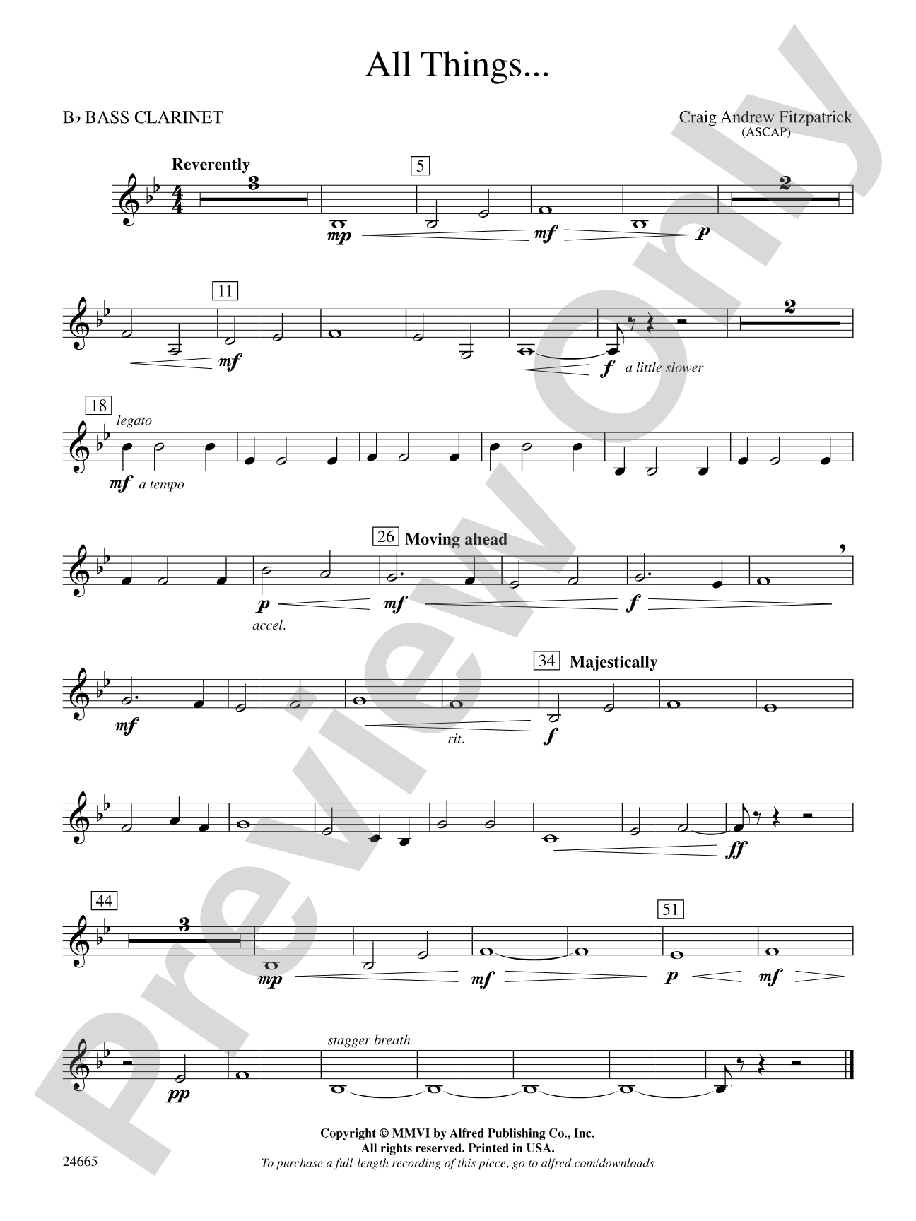 All Things: B-flat Bass Clarinet