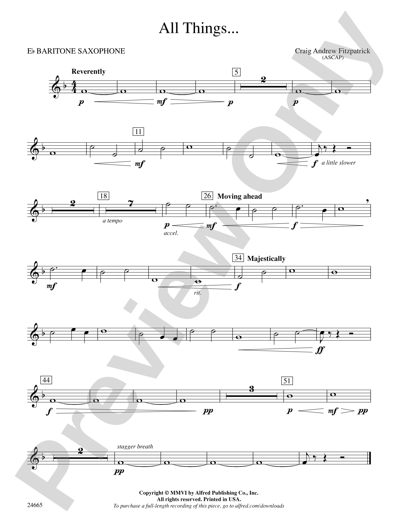 All Things: E-flat Baritone Saxophone