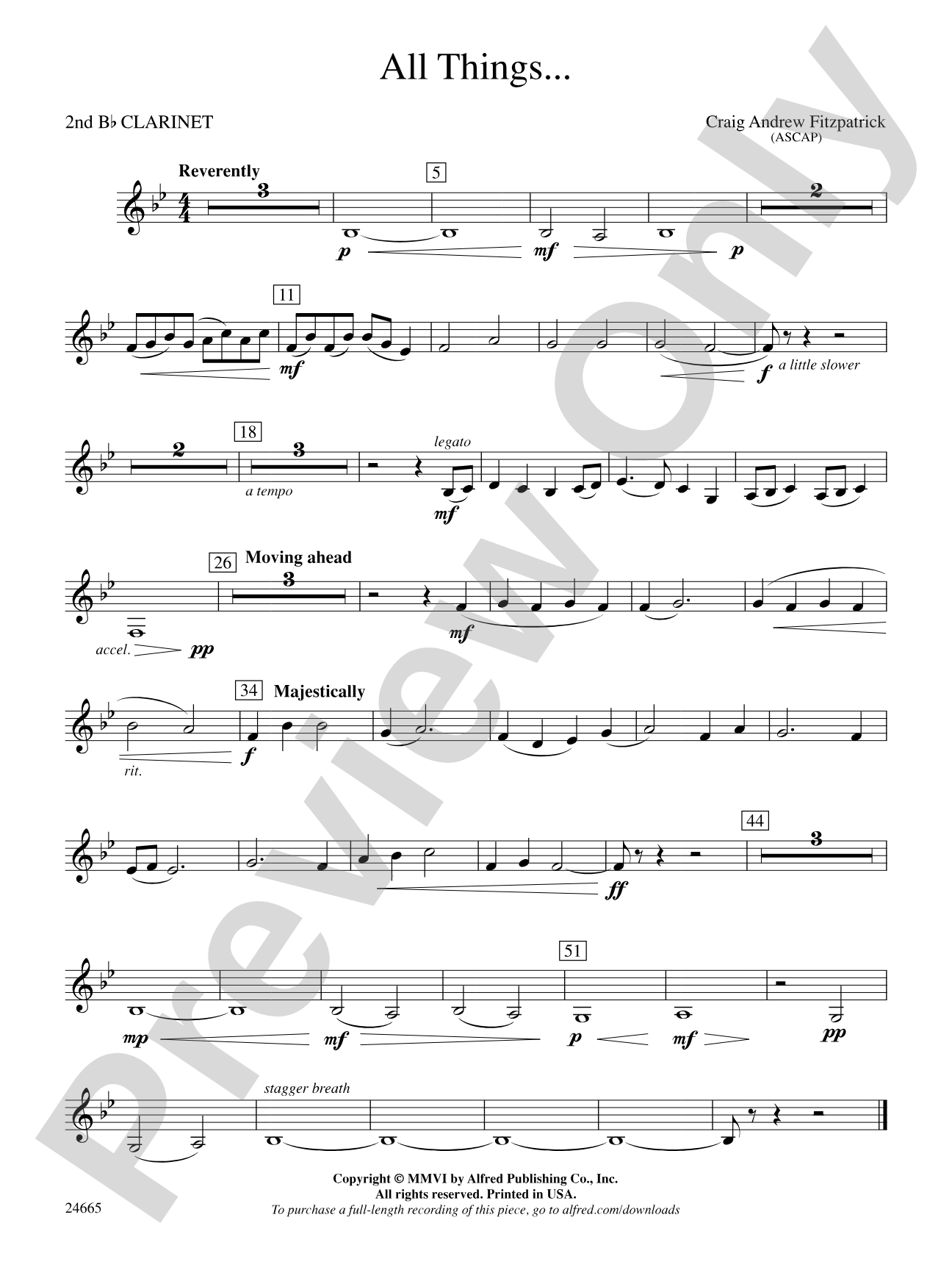 All Things: 2nd B-flat Clarinet