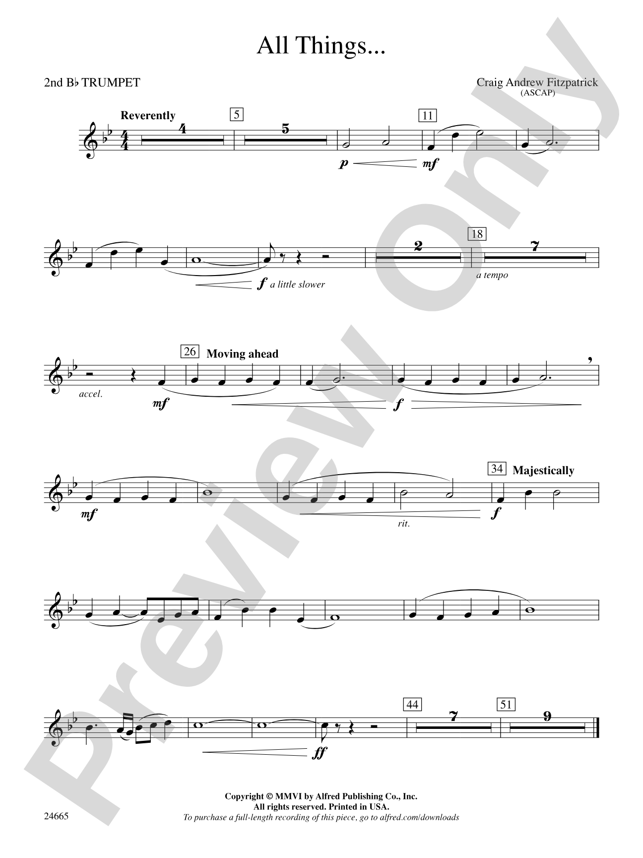 All Things: 2nd B-flat Trumpet