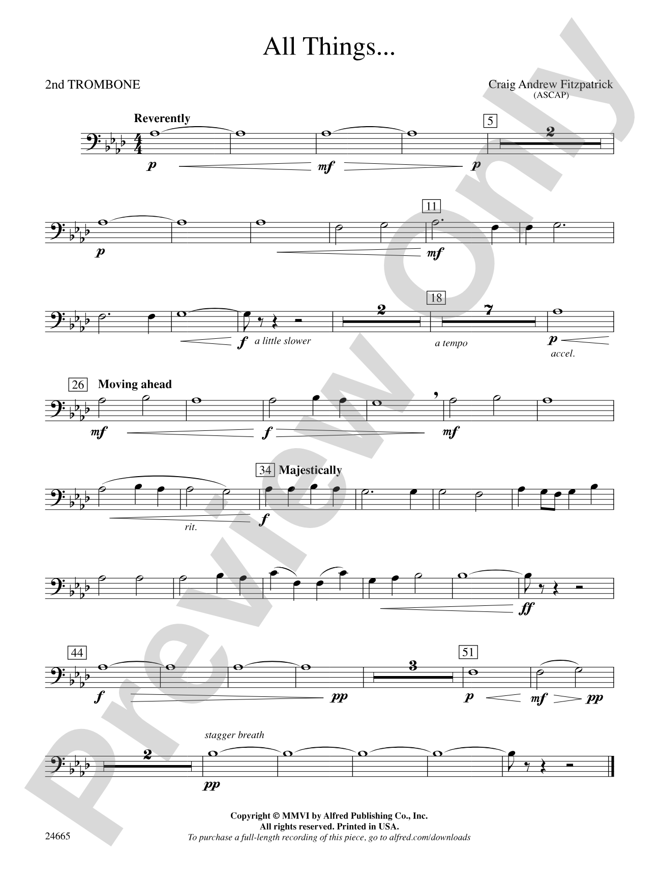 All Things: 2nd Trombone
