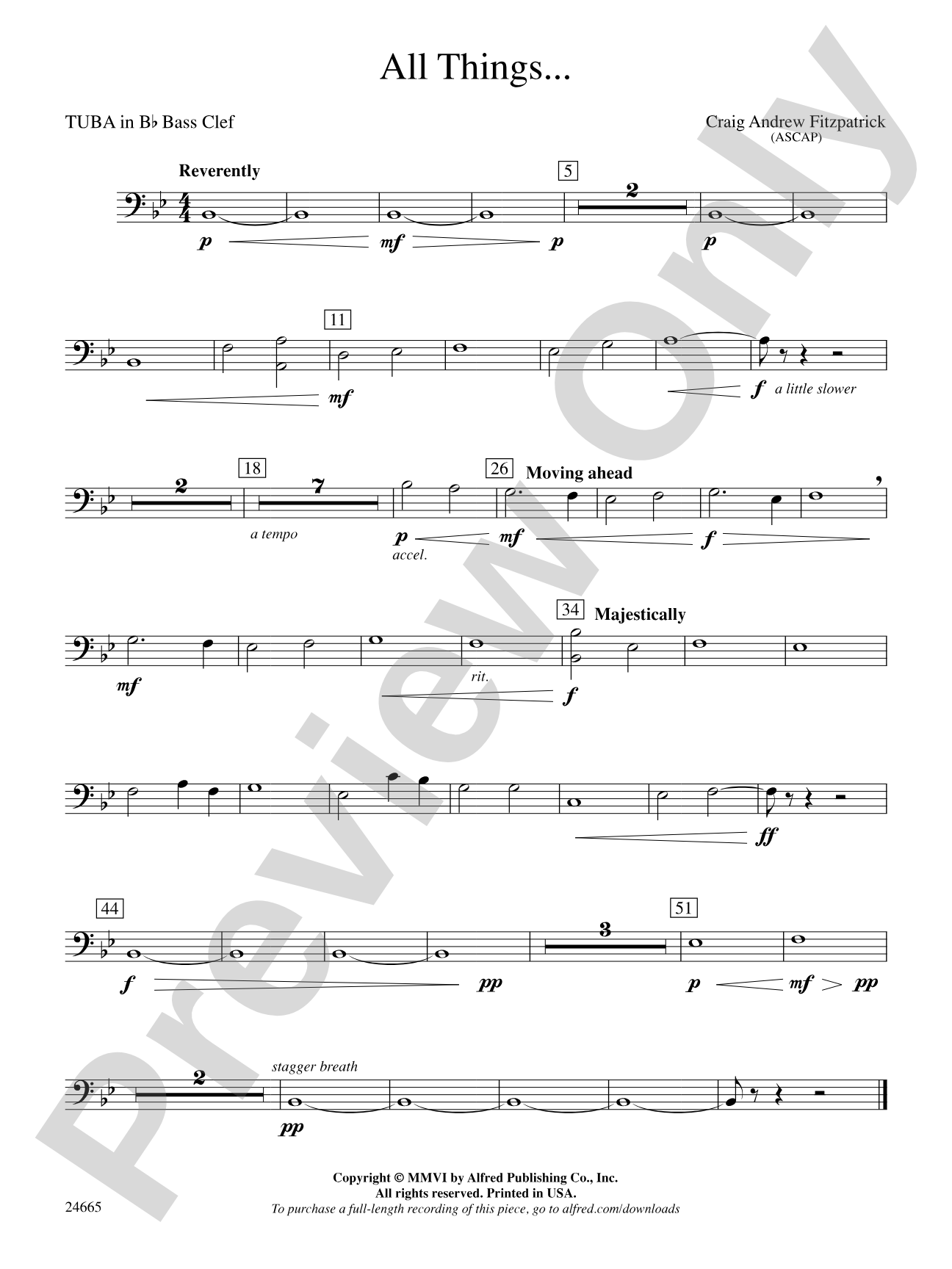 All Things: (wp) B-flat Tuba B.C.