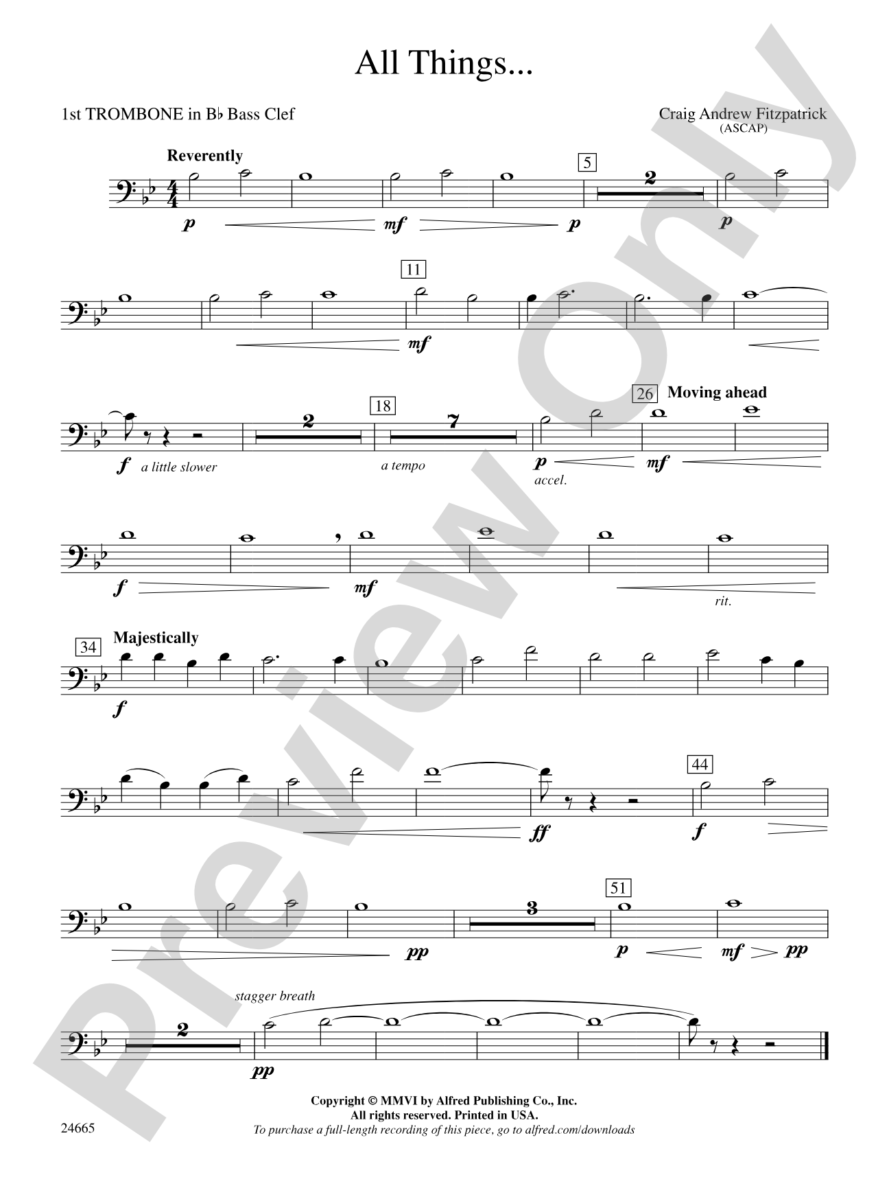 All Things: (wp) 1st B-flat Trombone B.C.