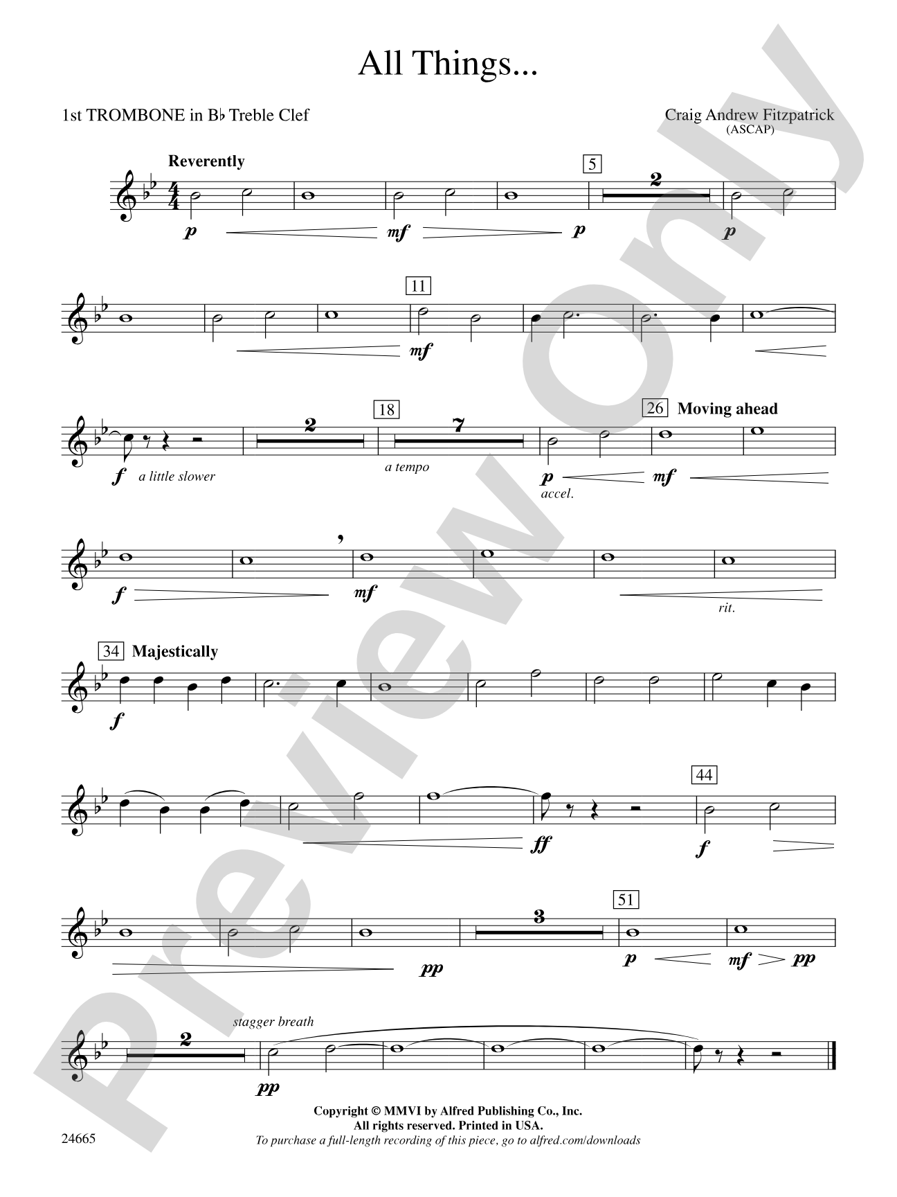 All Things: (wp) 1st B-flat Trombone T.C.