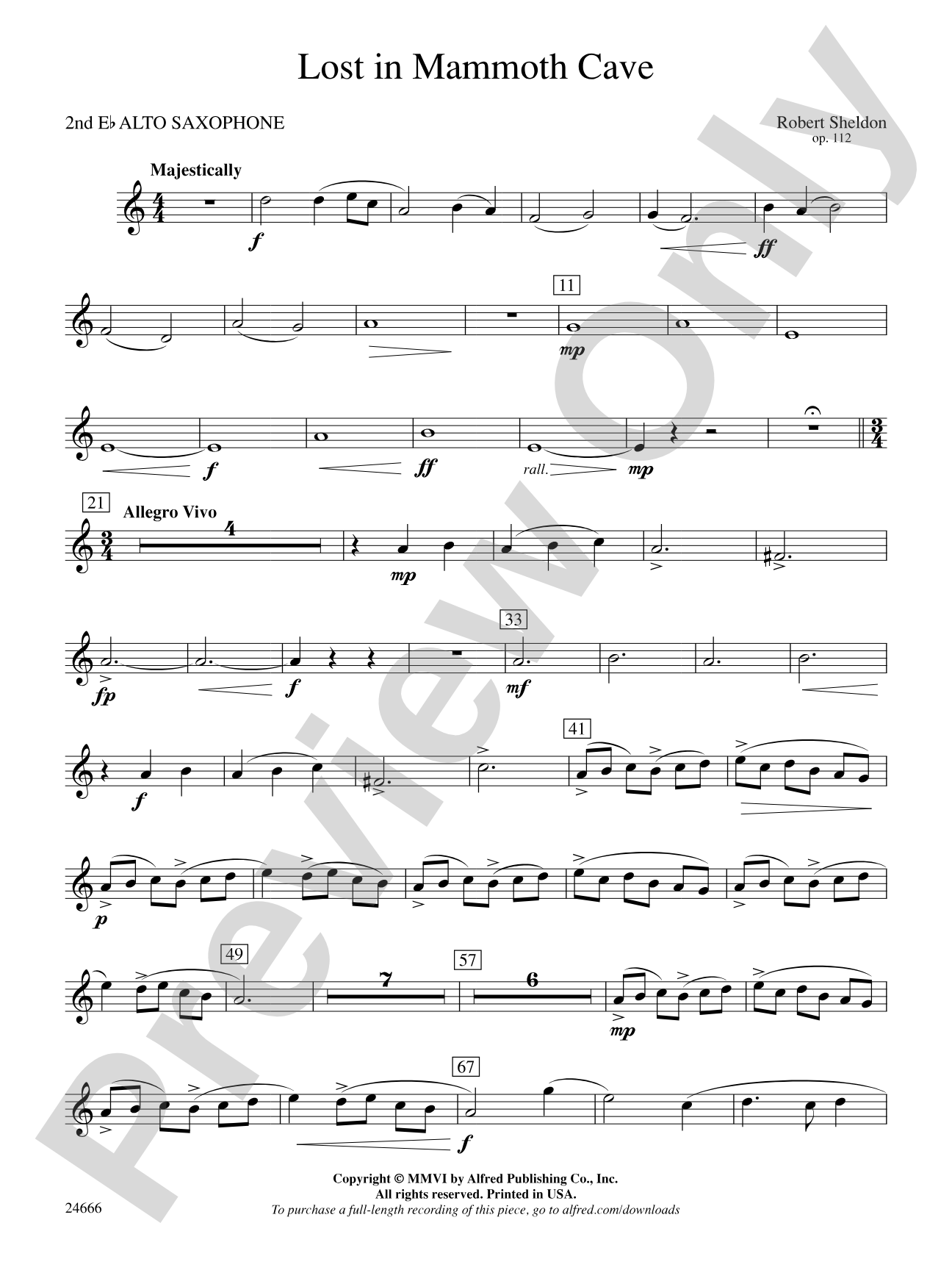 Lost in Mammoth Cave: 2nd E-flat Alto Saxophone