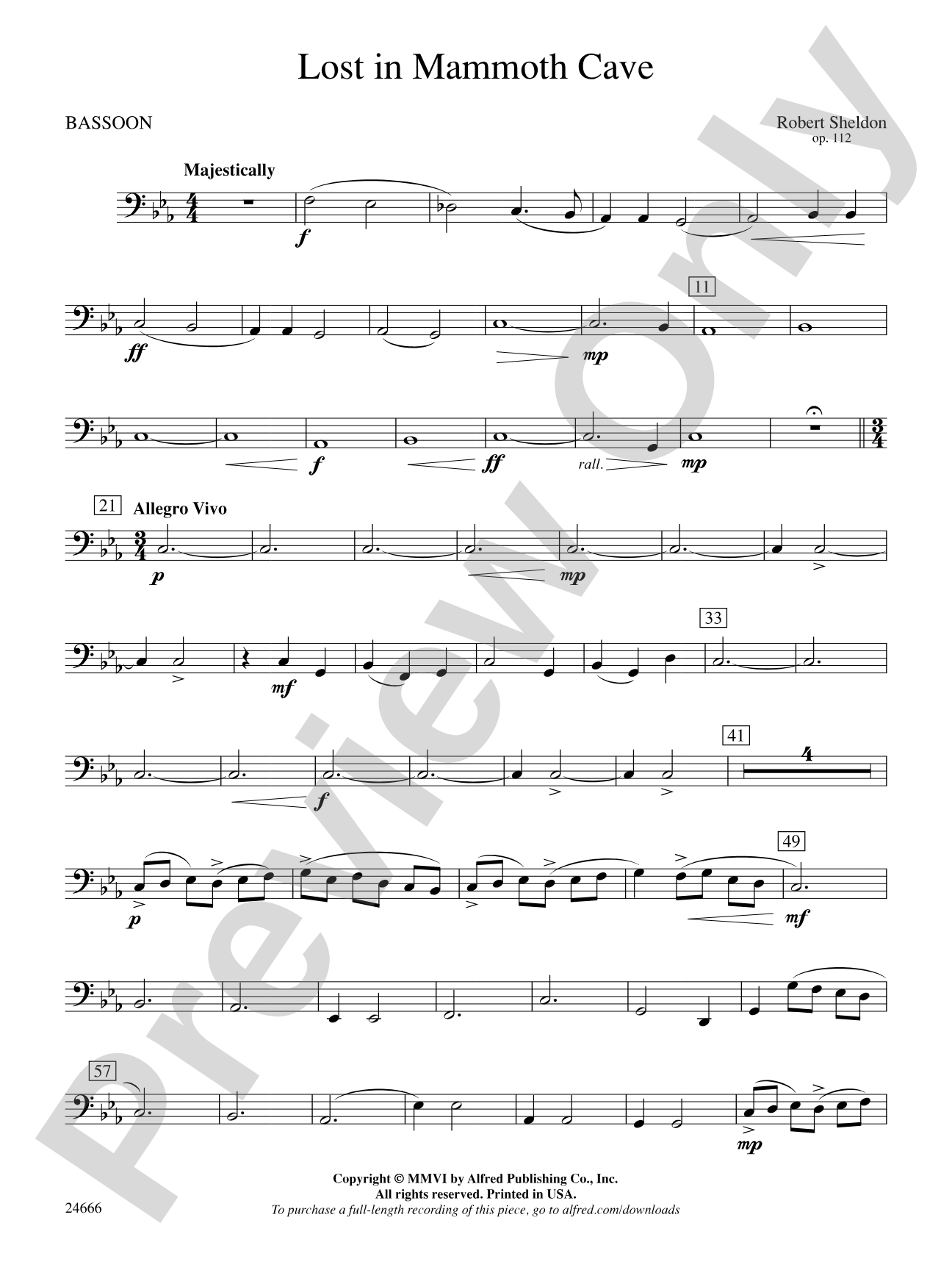 Lost in Mammoth Cave: Bassoon