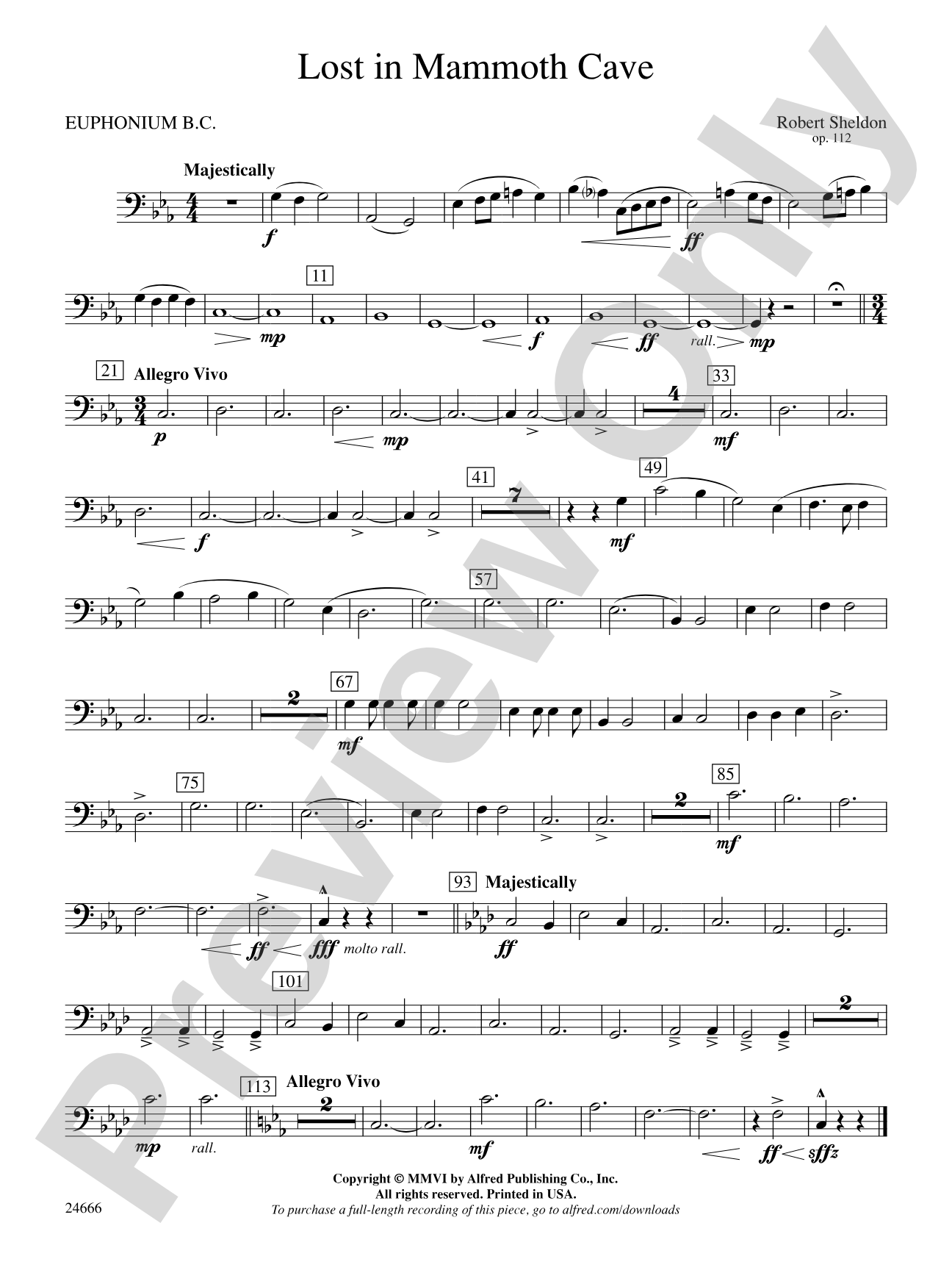Lost in Mammoth Cave: Baritone B.C.