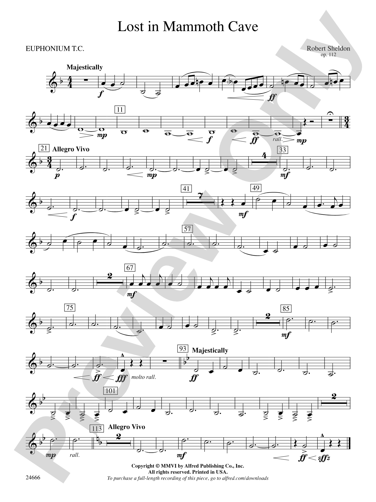 Lost in Mammoth Cave: Baritone T.C.