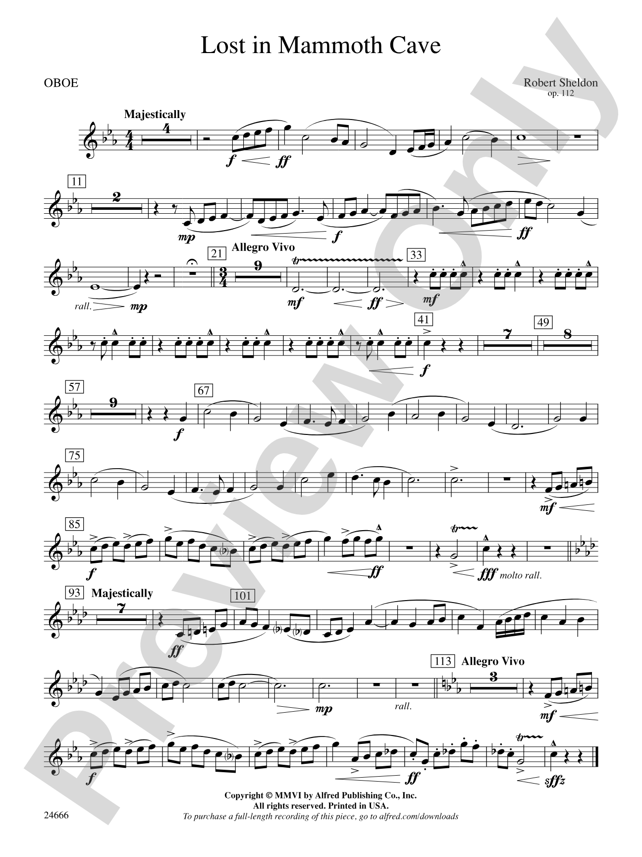 Lost in Mammoth Cave: Oboe