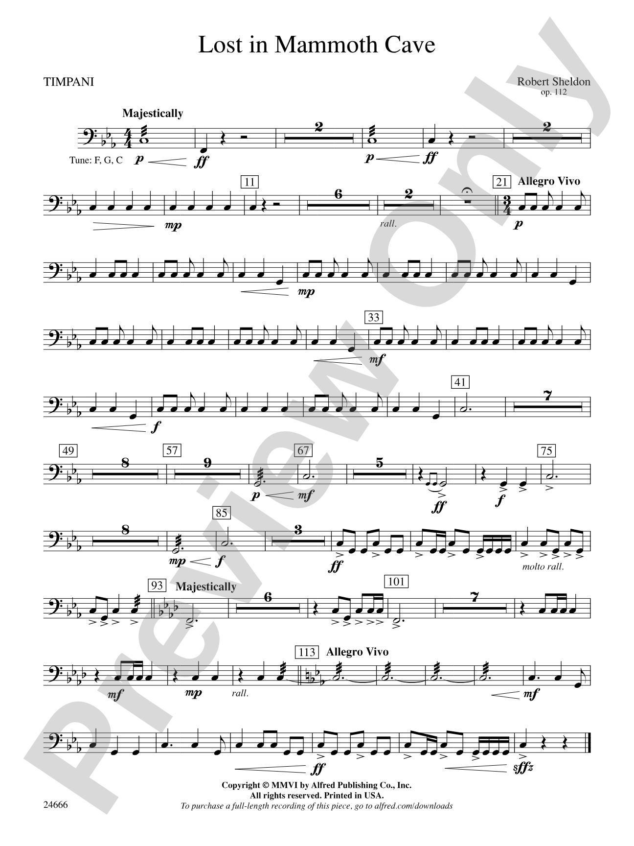 Lost in Mammoth Cave: Timpani