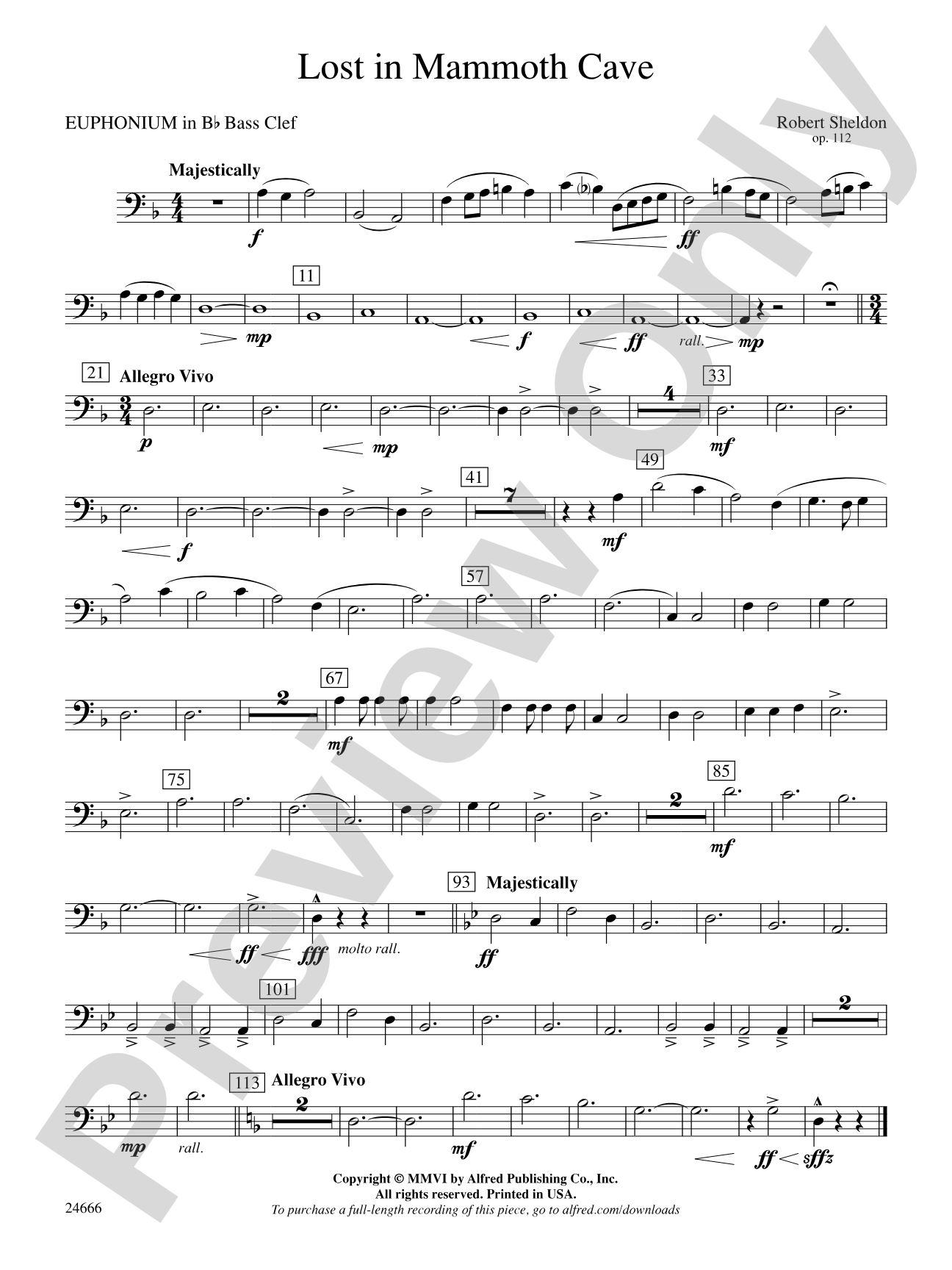 Lost in Mammoth Cave: (wp) B-flat Baritone B.C.
