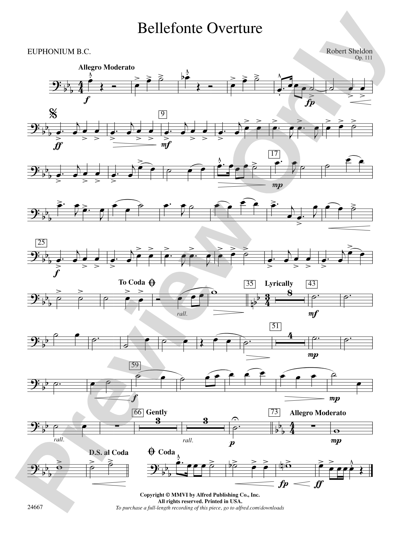 Bellefonte Overture: Baritone B.C.