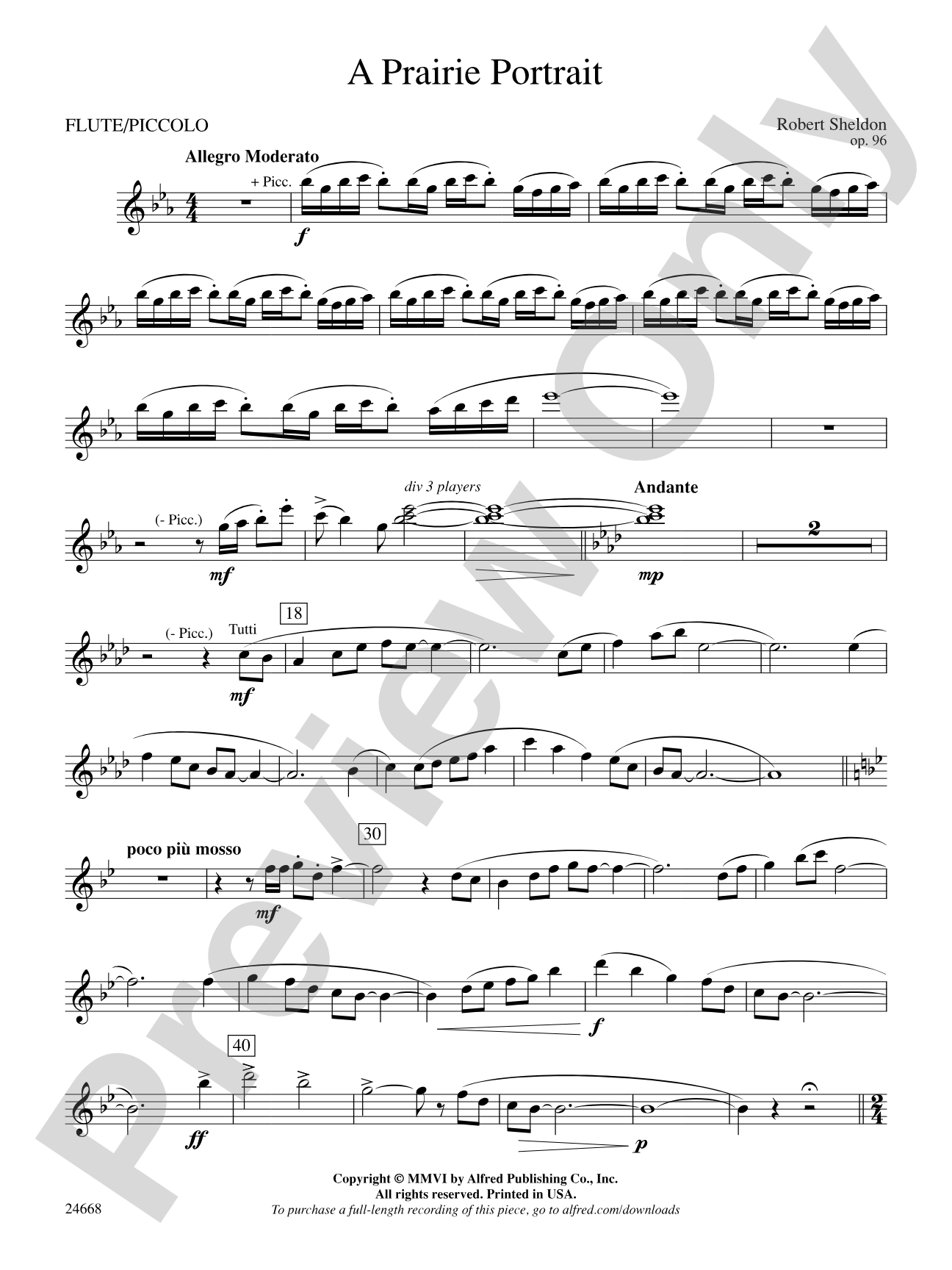 A Prairie Portrait: Flute