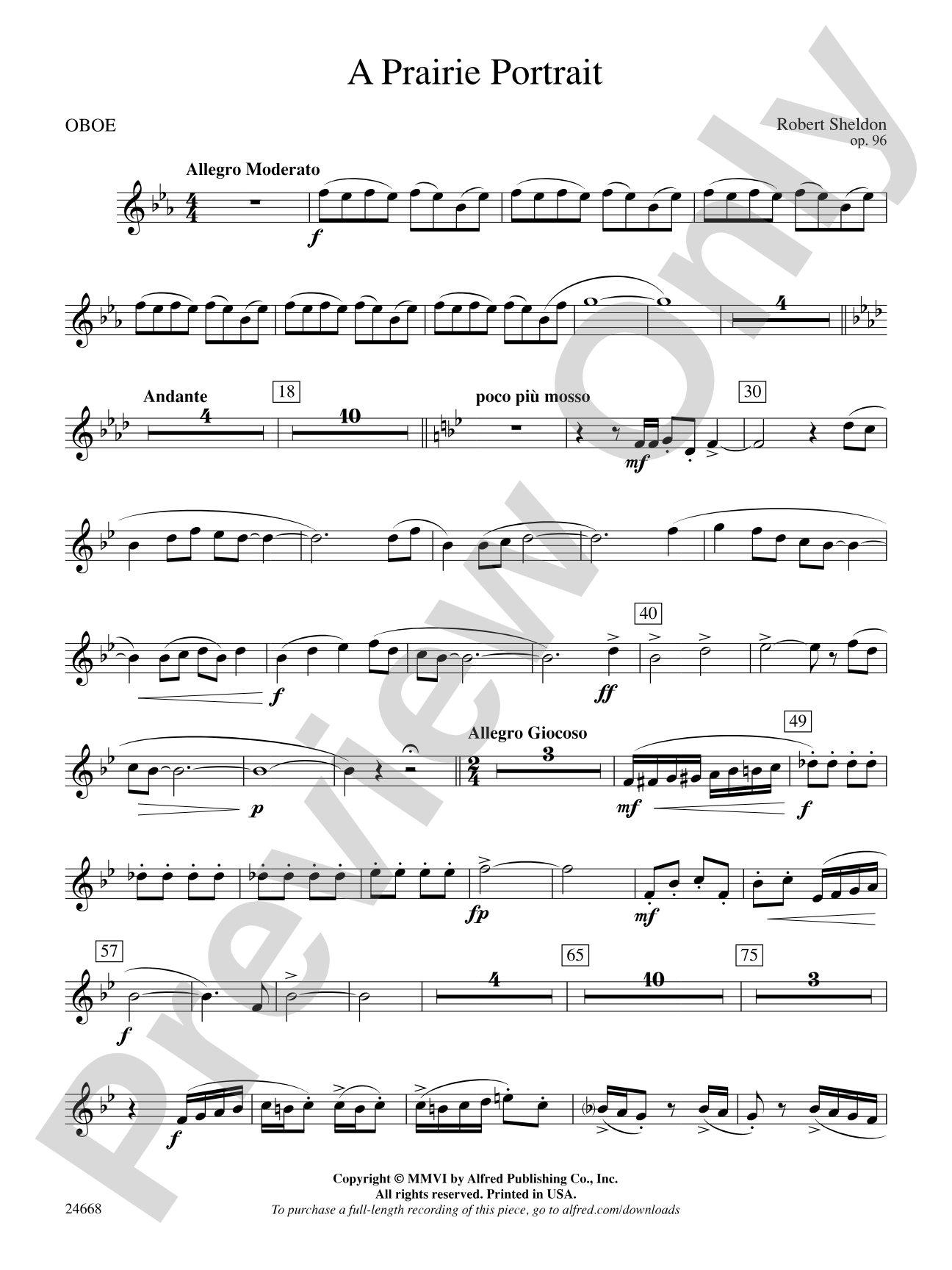 A Prairie Portrait: Oboe