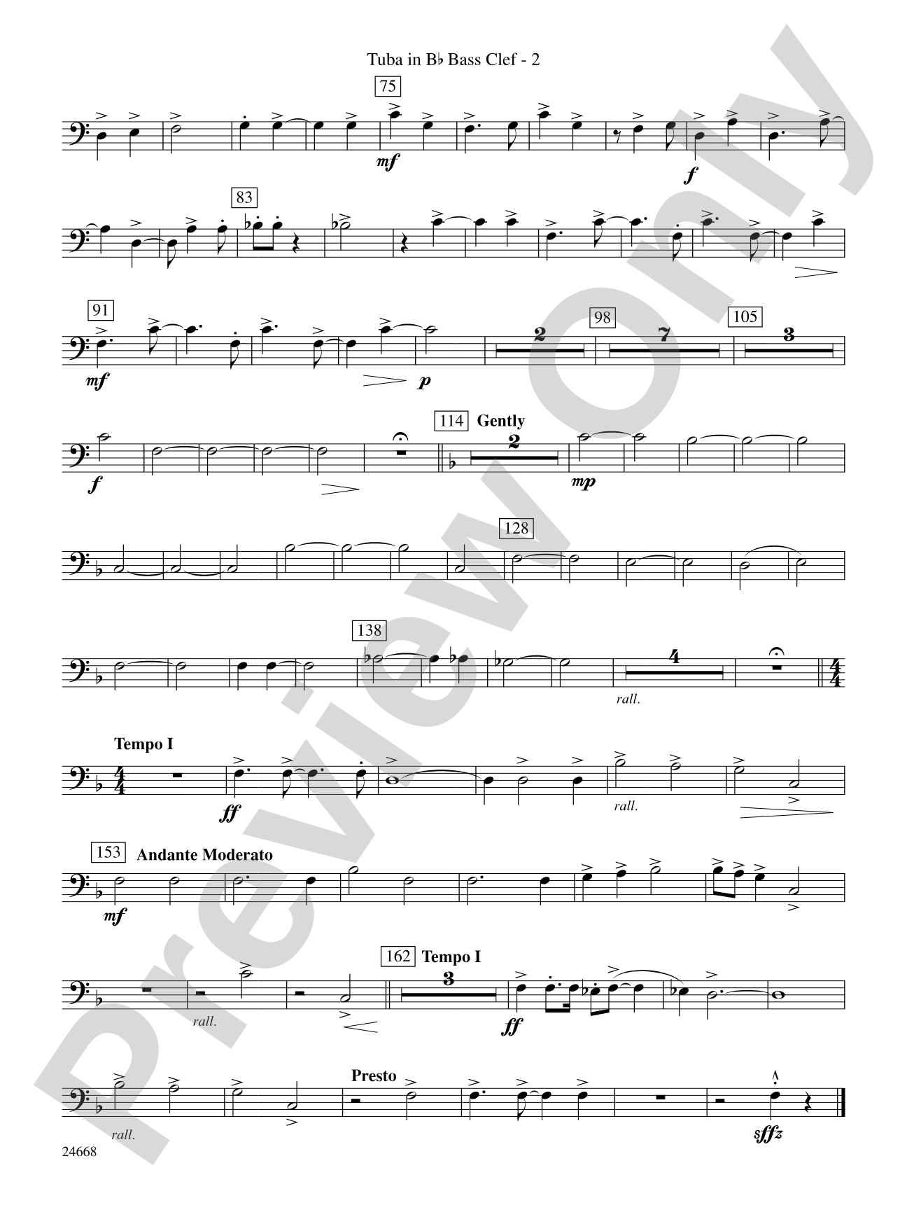 A Prairie Portrait: (wp) B-flat Tuba B.C.