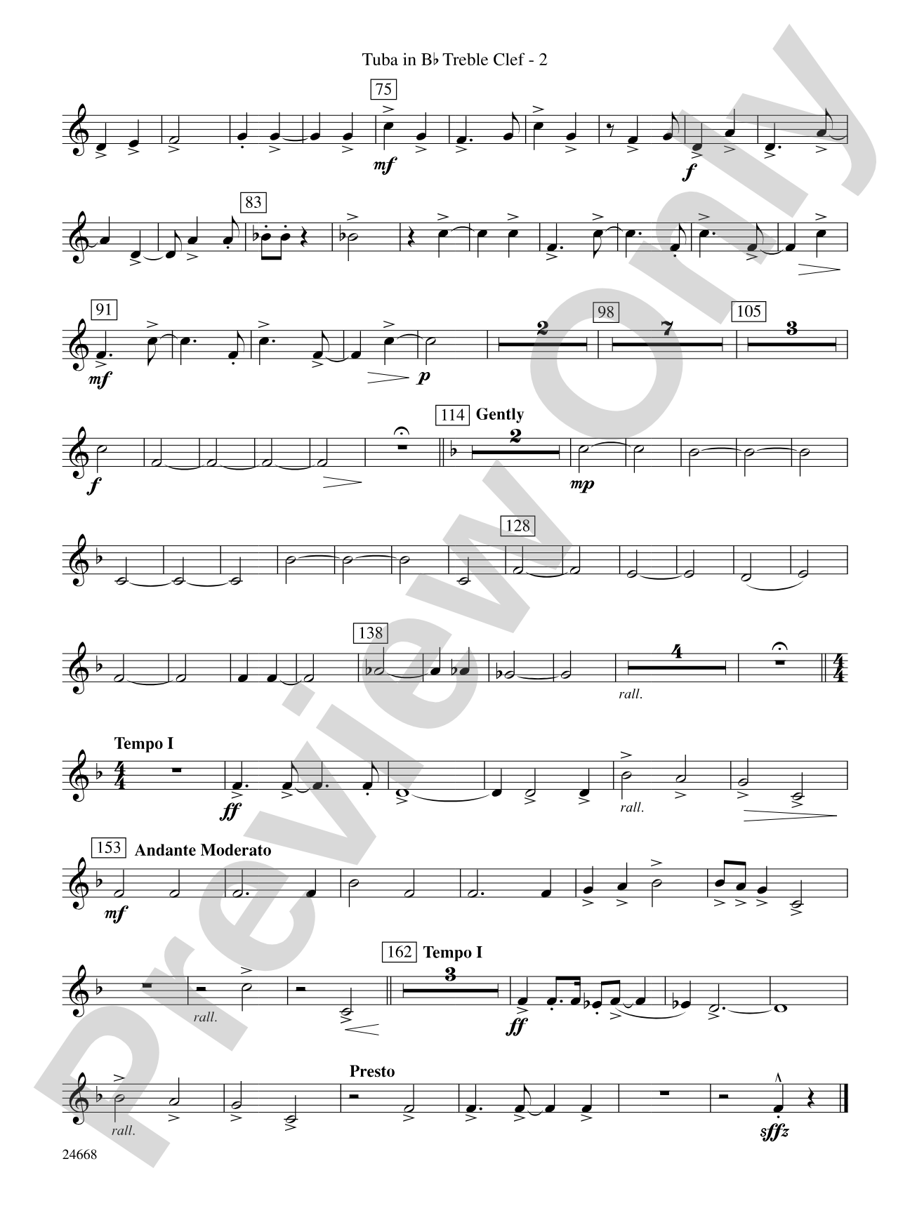 A Prairie Portrait: (wp) B-flat Tuba T.C.