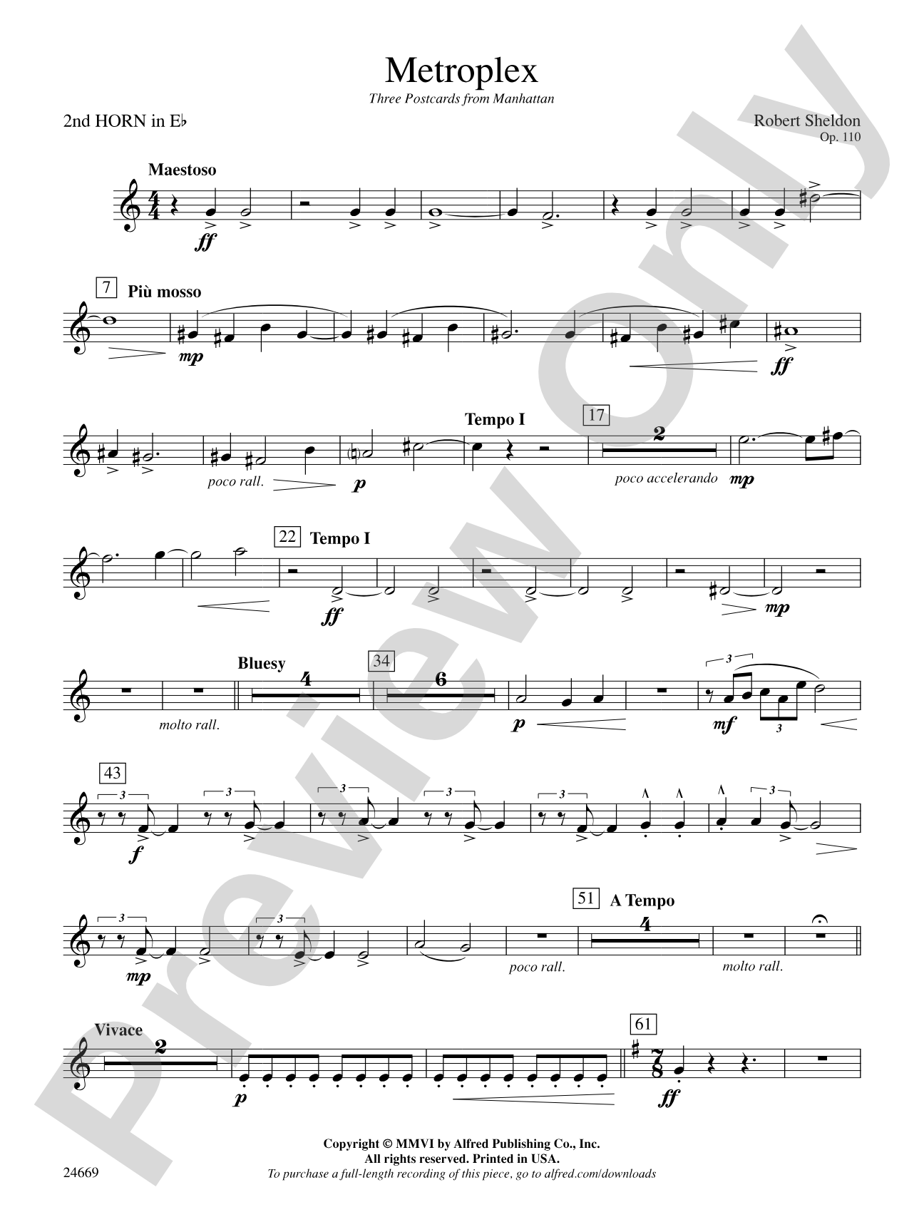 Metroplex: (wp) 2nd Horn in E-flat