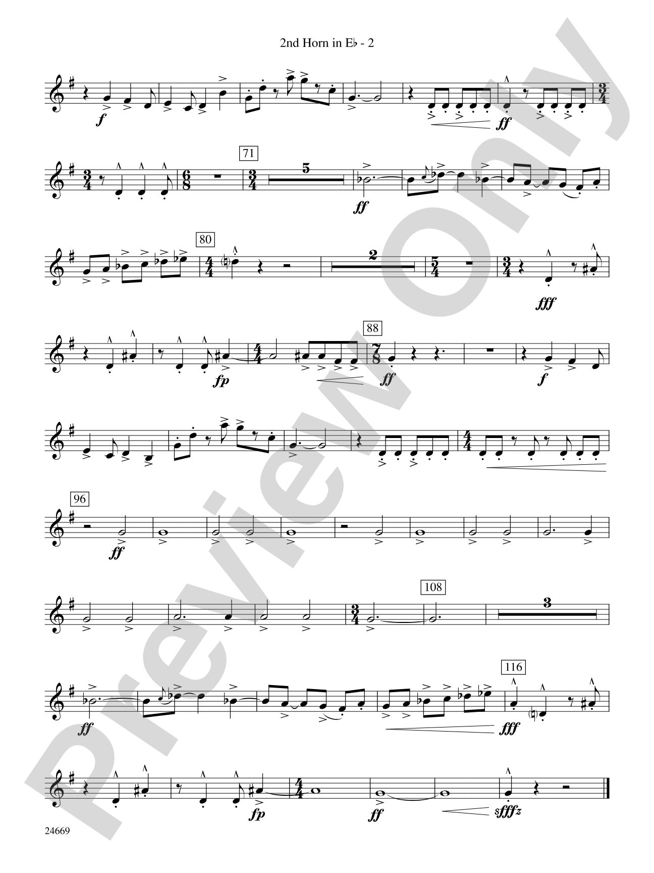 Metroplex: (wp) 2nd Horn in E-flat