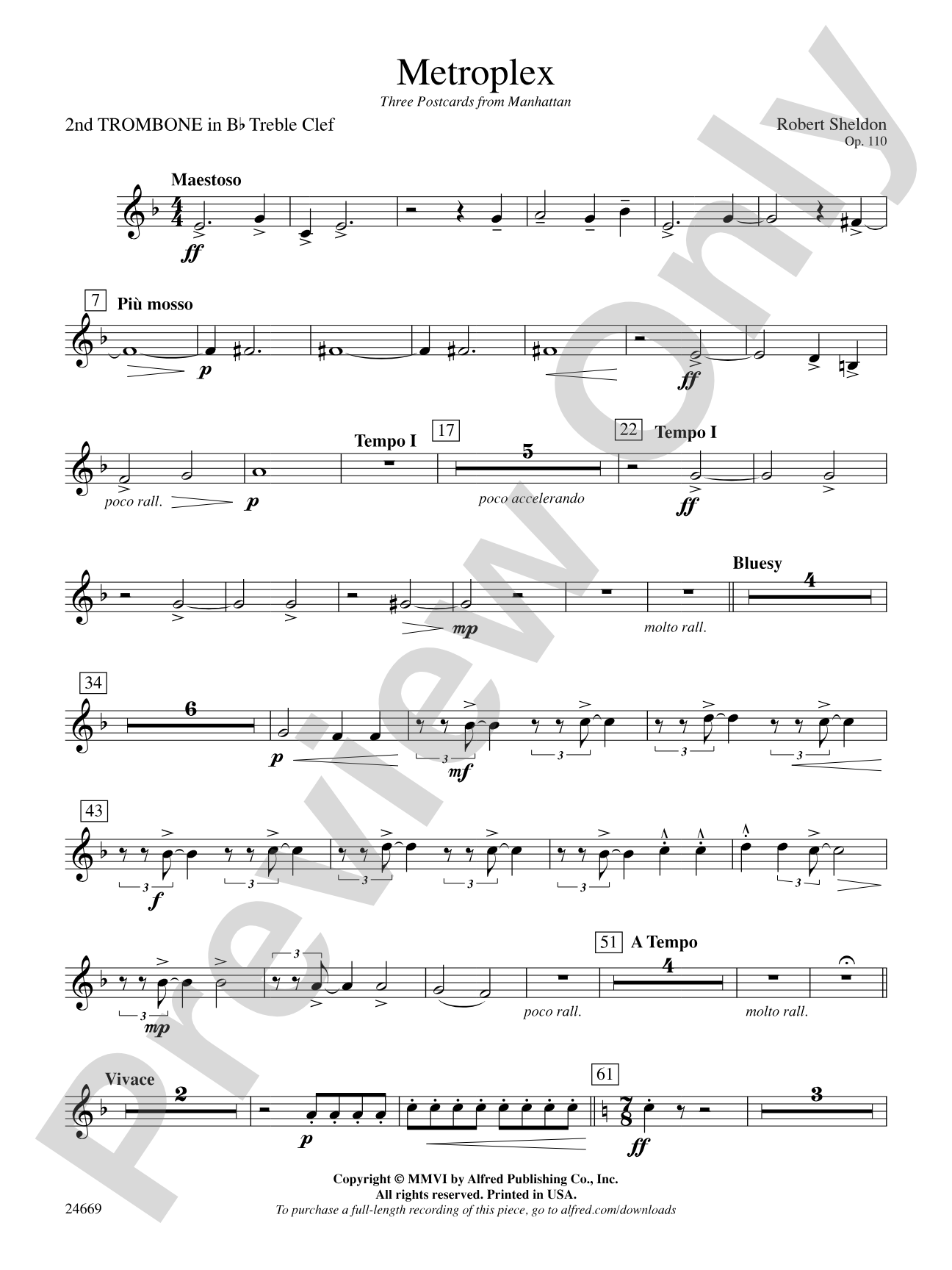 Metroplex: (wp) 2nd B-flat Trombone T.C.