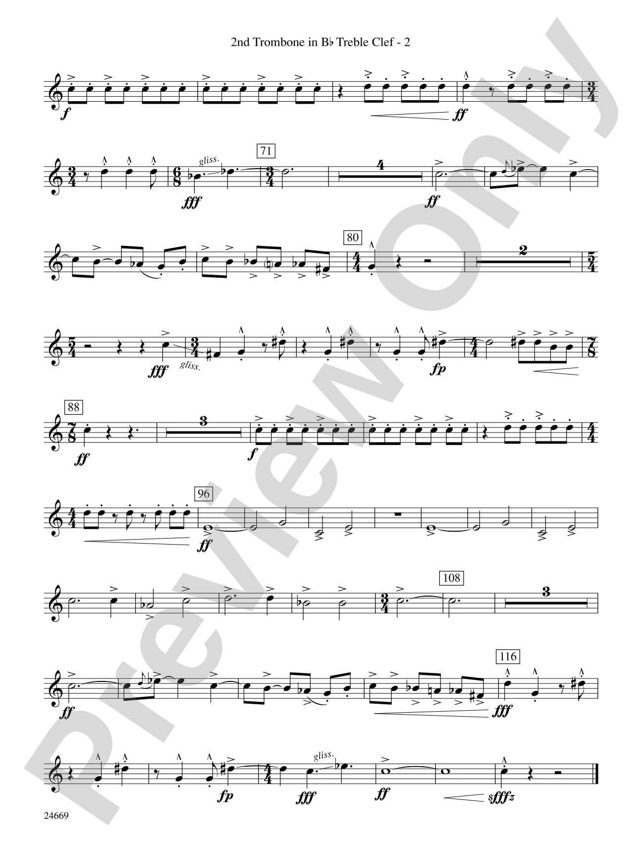 Metroplex: (wp) 2nd B-flat Trombone T.C.