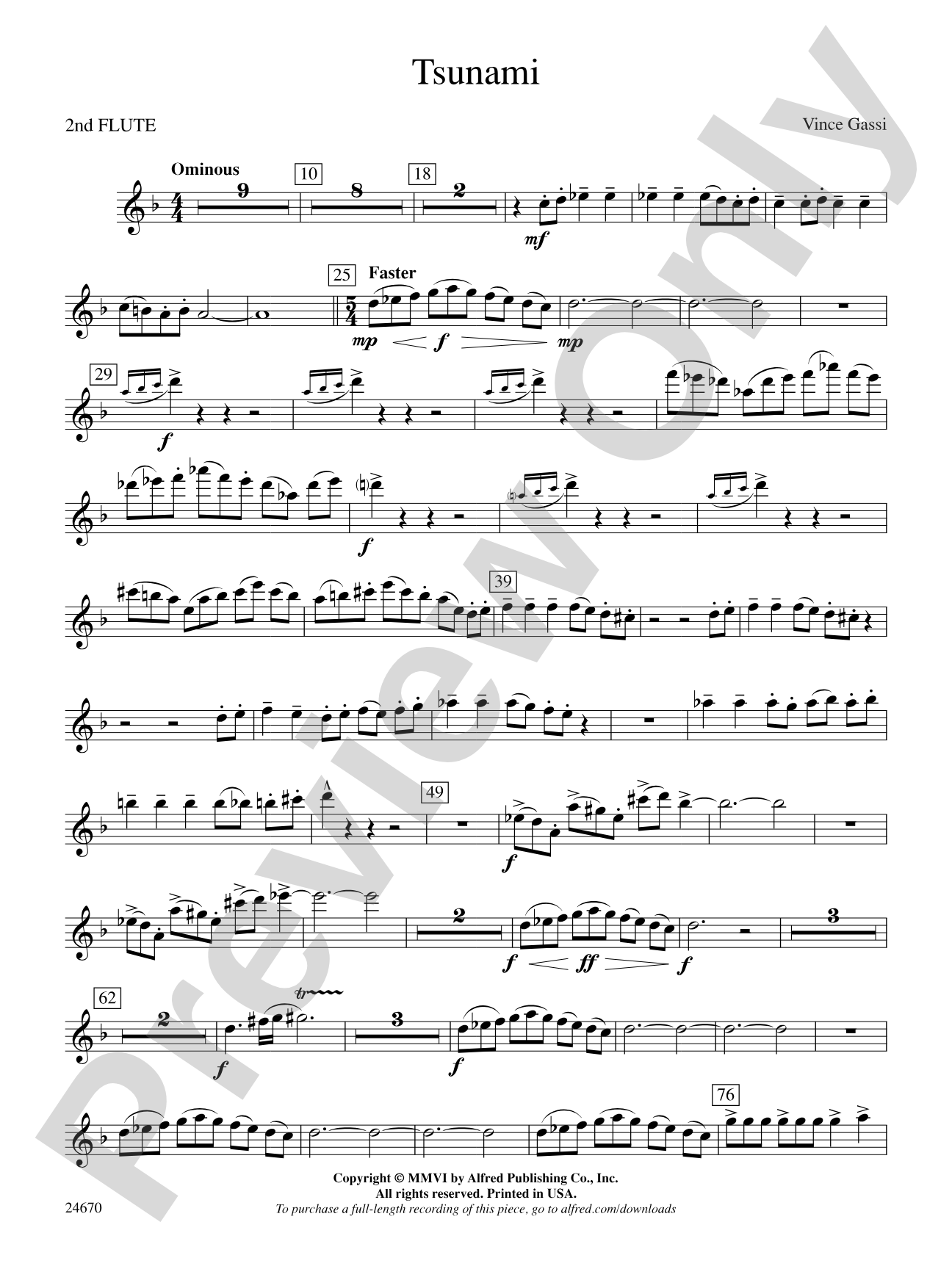 Tsunami: 2nd Flute