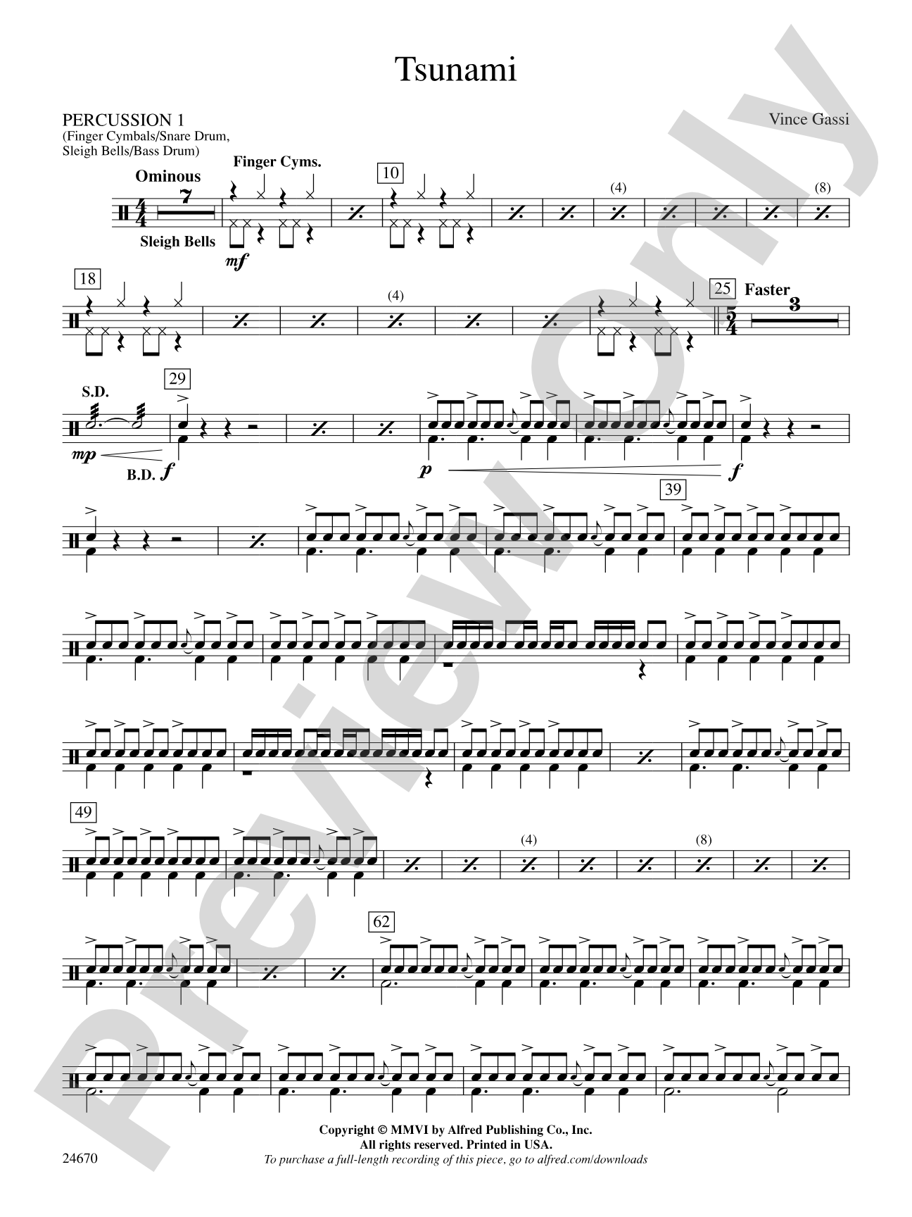 Tsunami: 1st Percussion