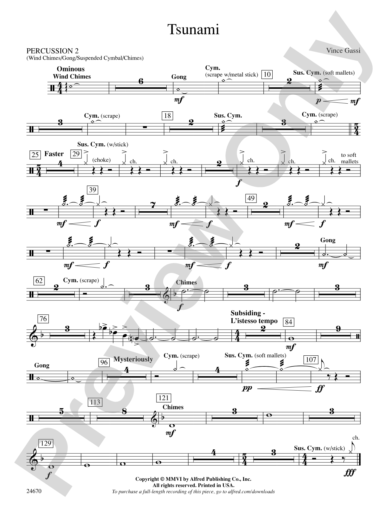 Tsunami: 2nd Percussion