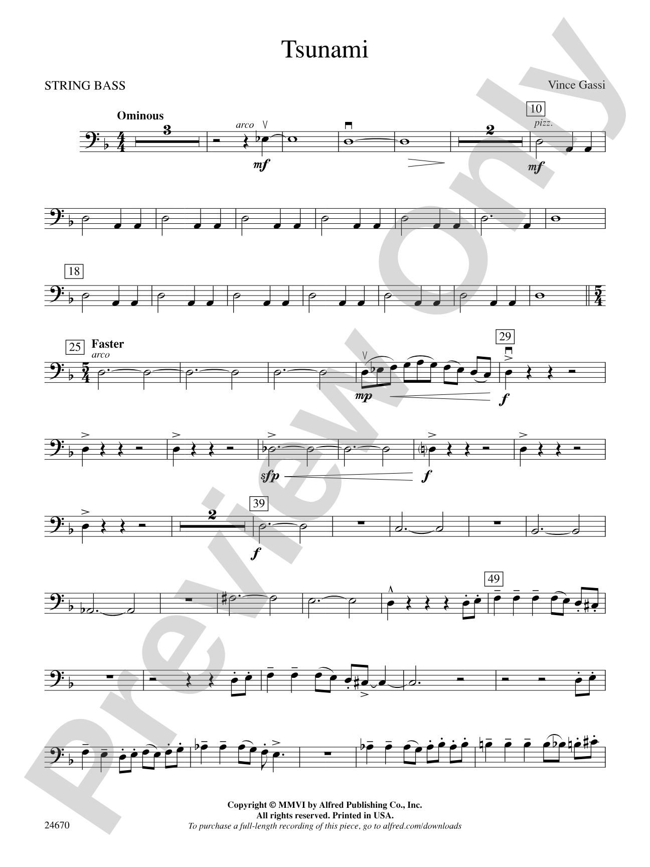 Tsunami: String Bass