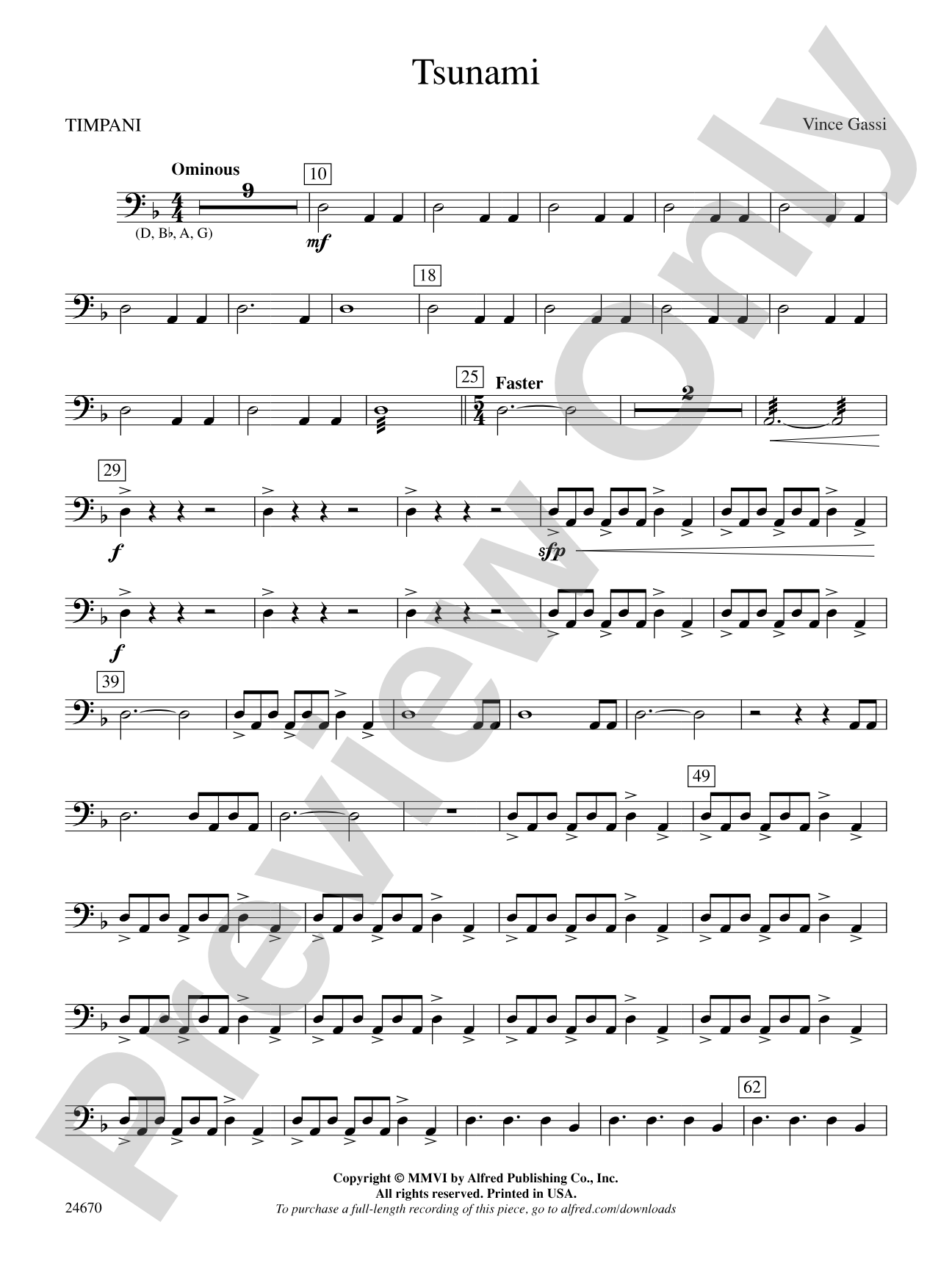 Tsunami: Timpani