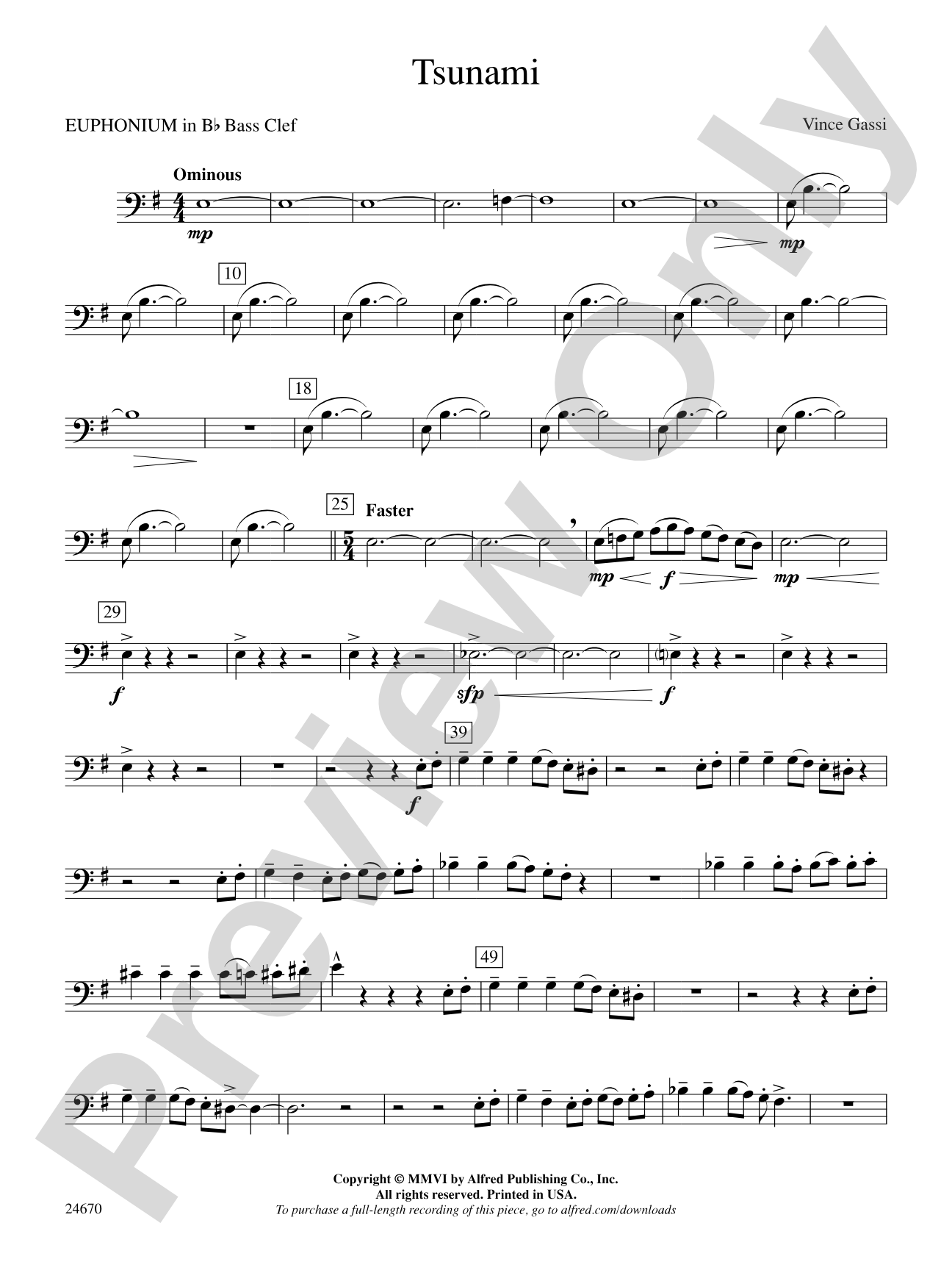 Tsunami: (wp) B-flat Baritone B.C.