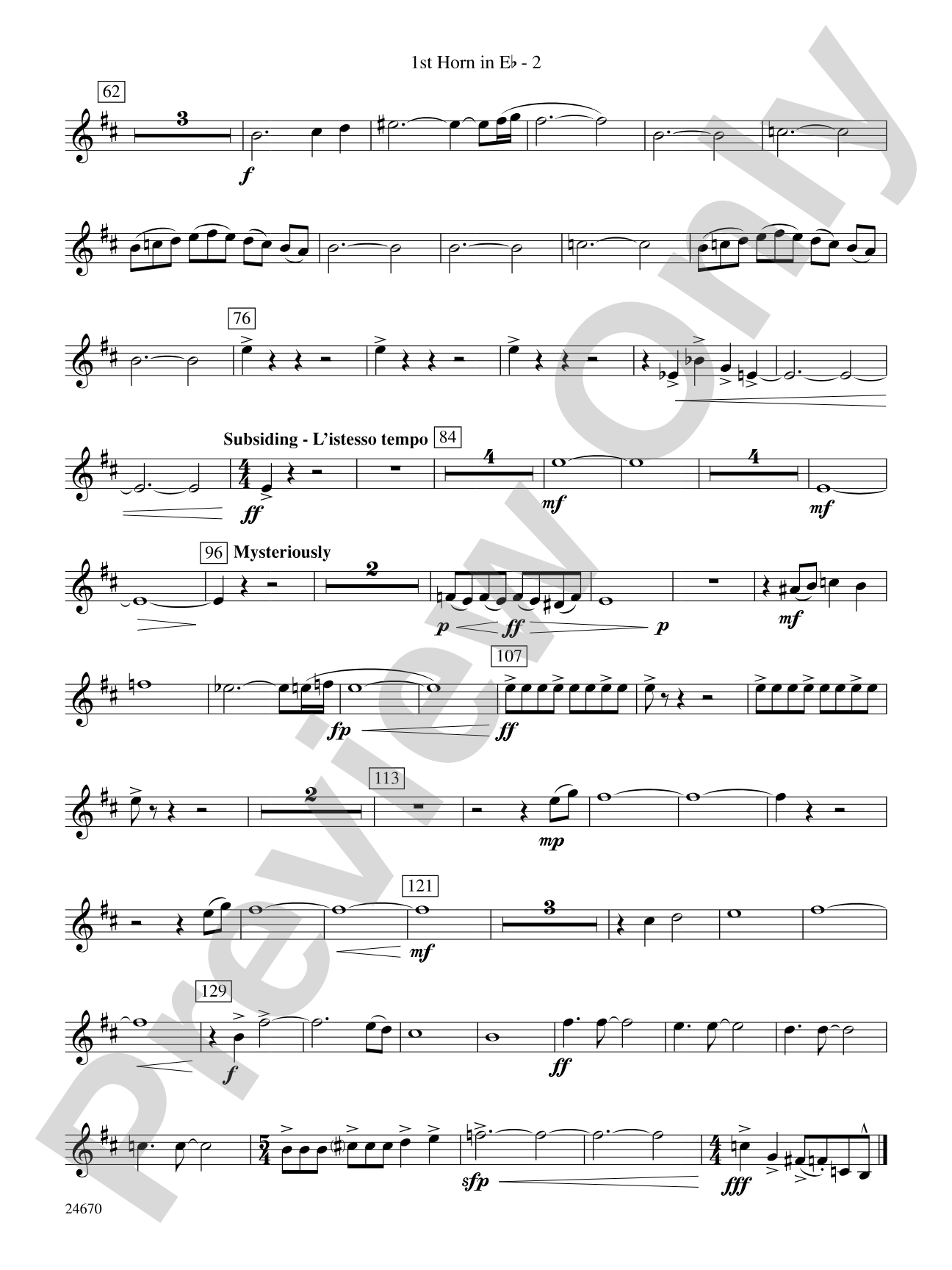 Tsunami: (wp) 1st Horn in E-flat