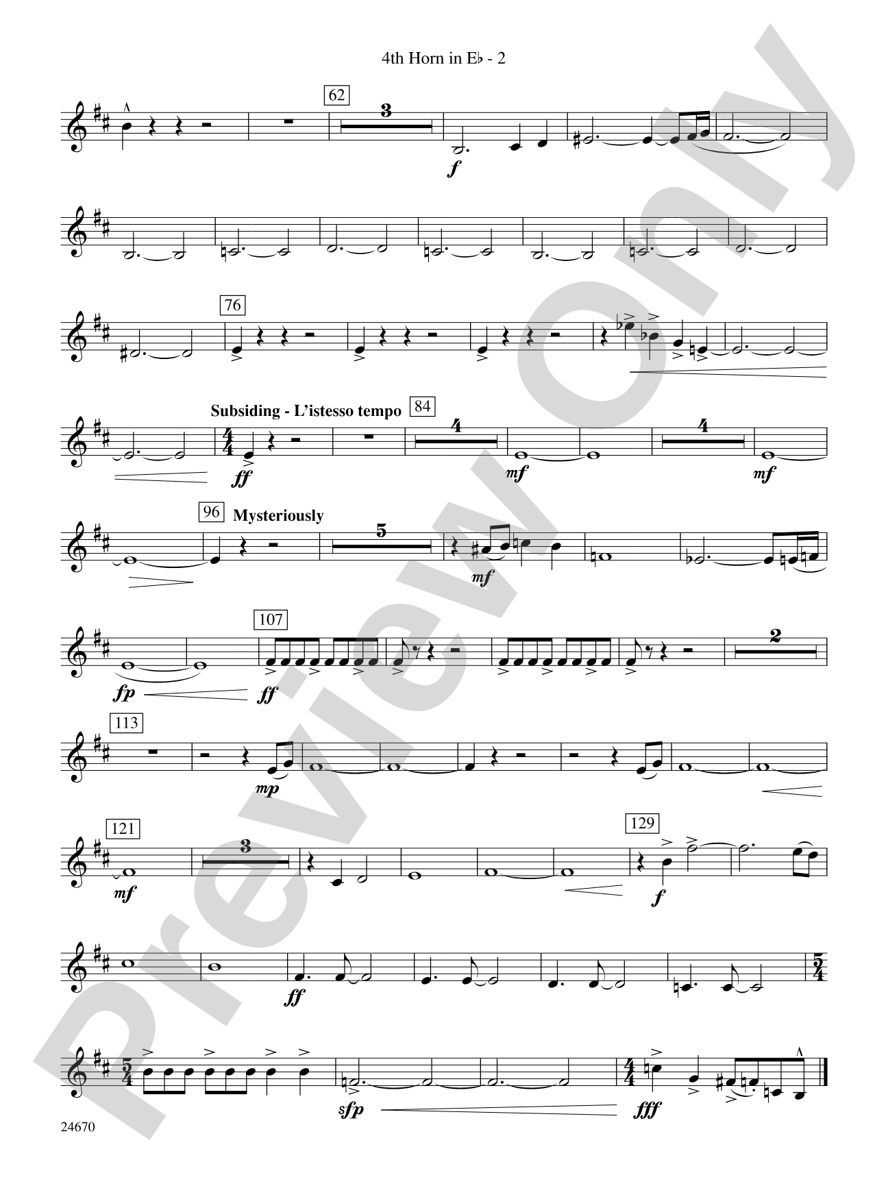 Tsunami: (wp) 4th Horn in E-flat