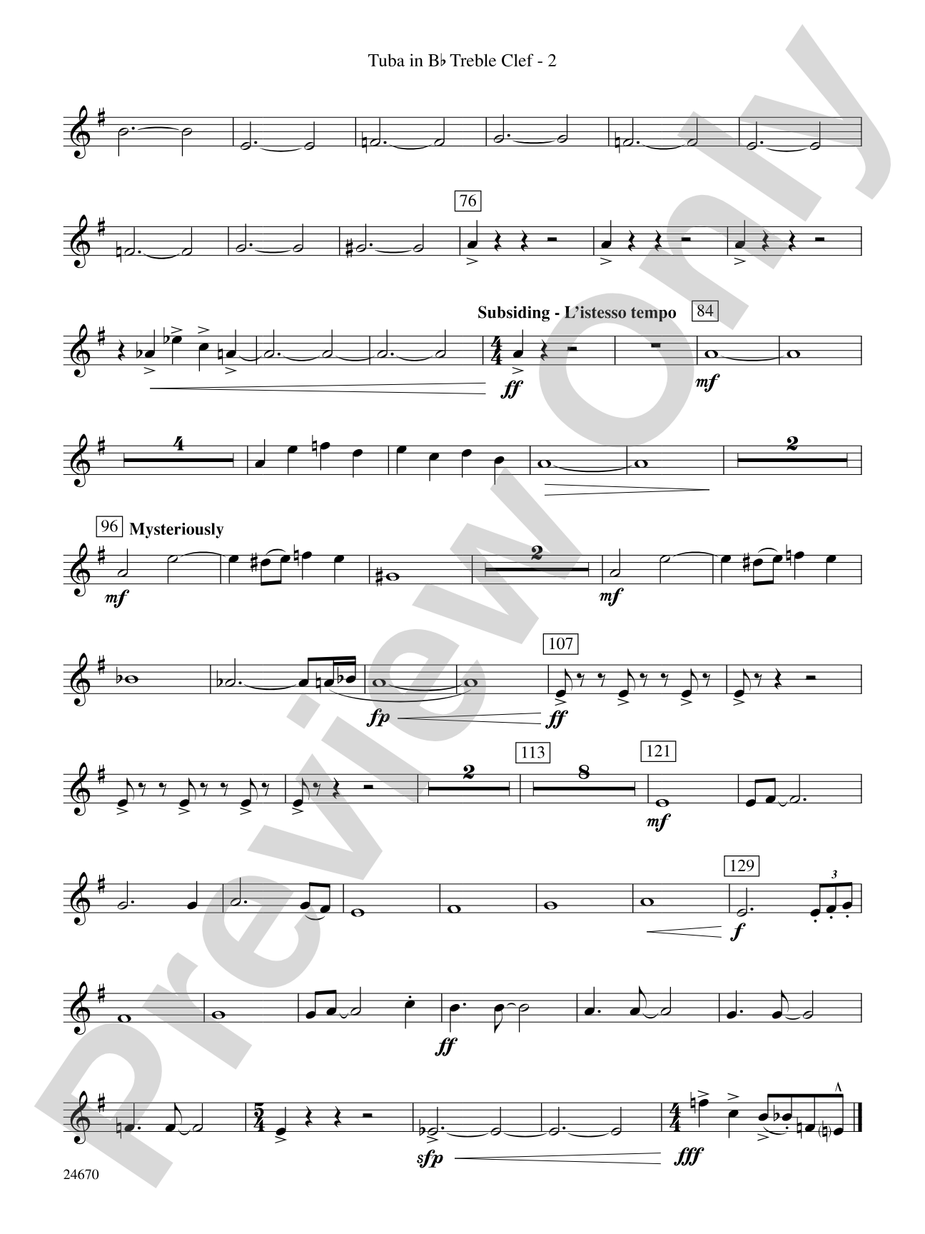 Tsunami: (wp) B-flat Tuba T.C.